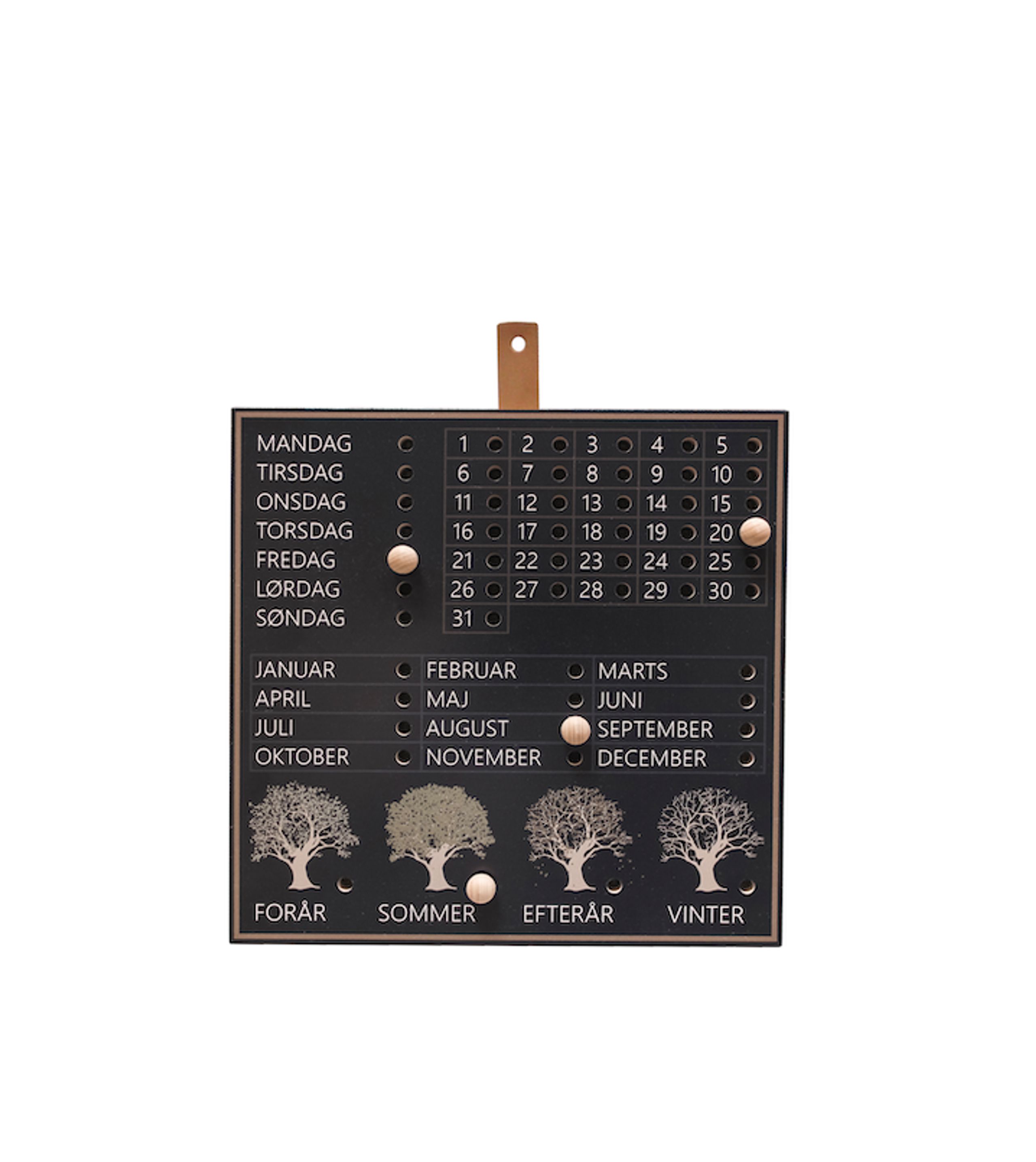 BATJUMA Furniture - Calender - Eternity Calendar - Dark DK