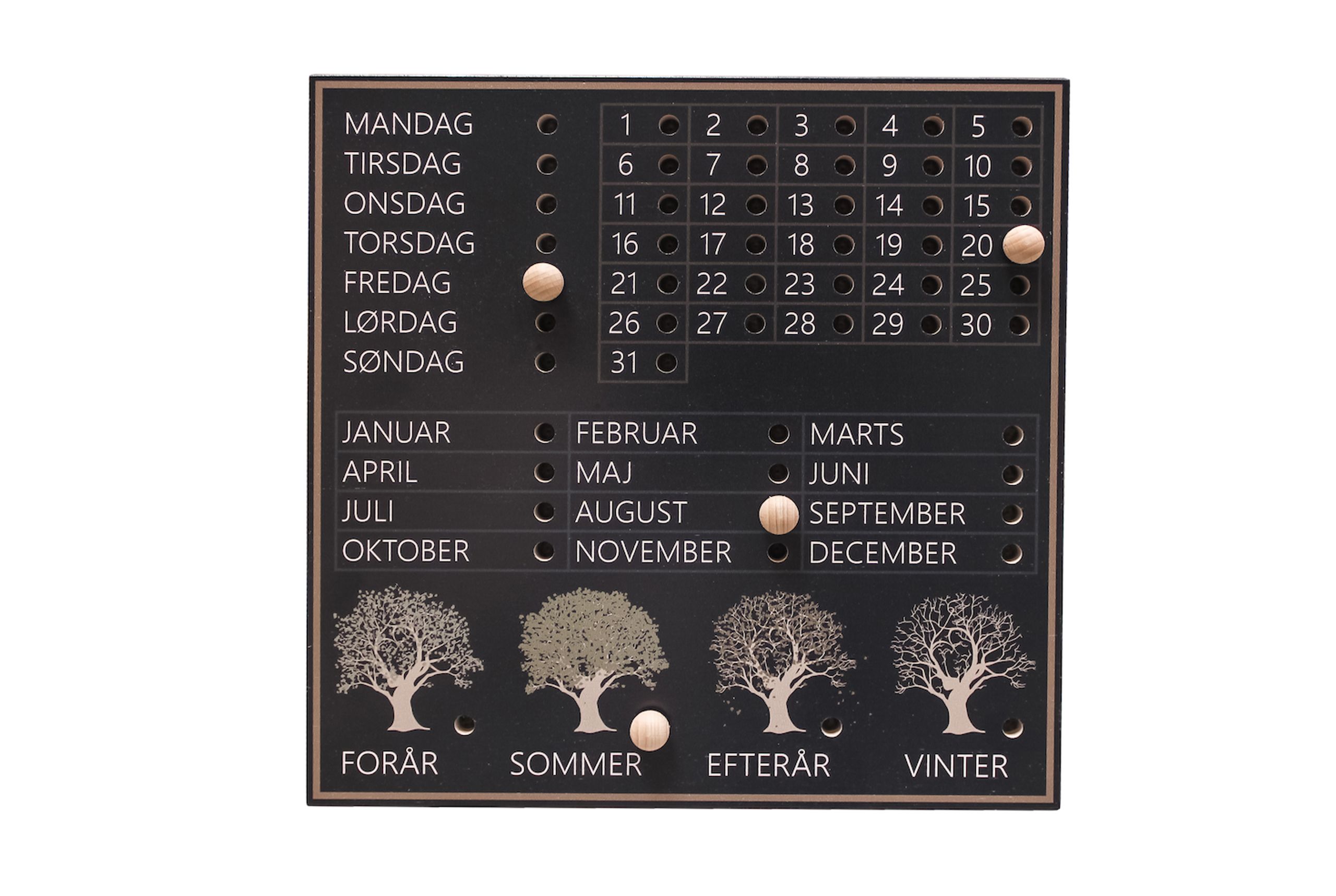BATJUMA Furniture - Calender - Eternity Calendar - Dark DK