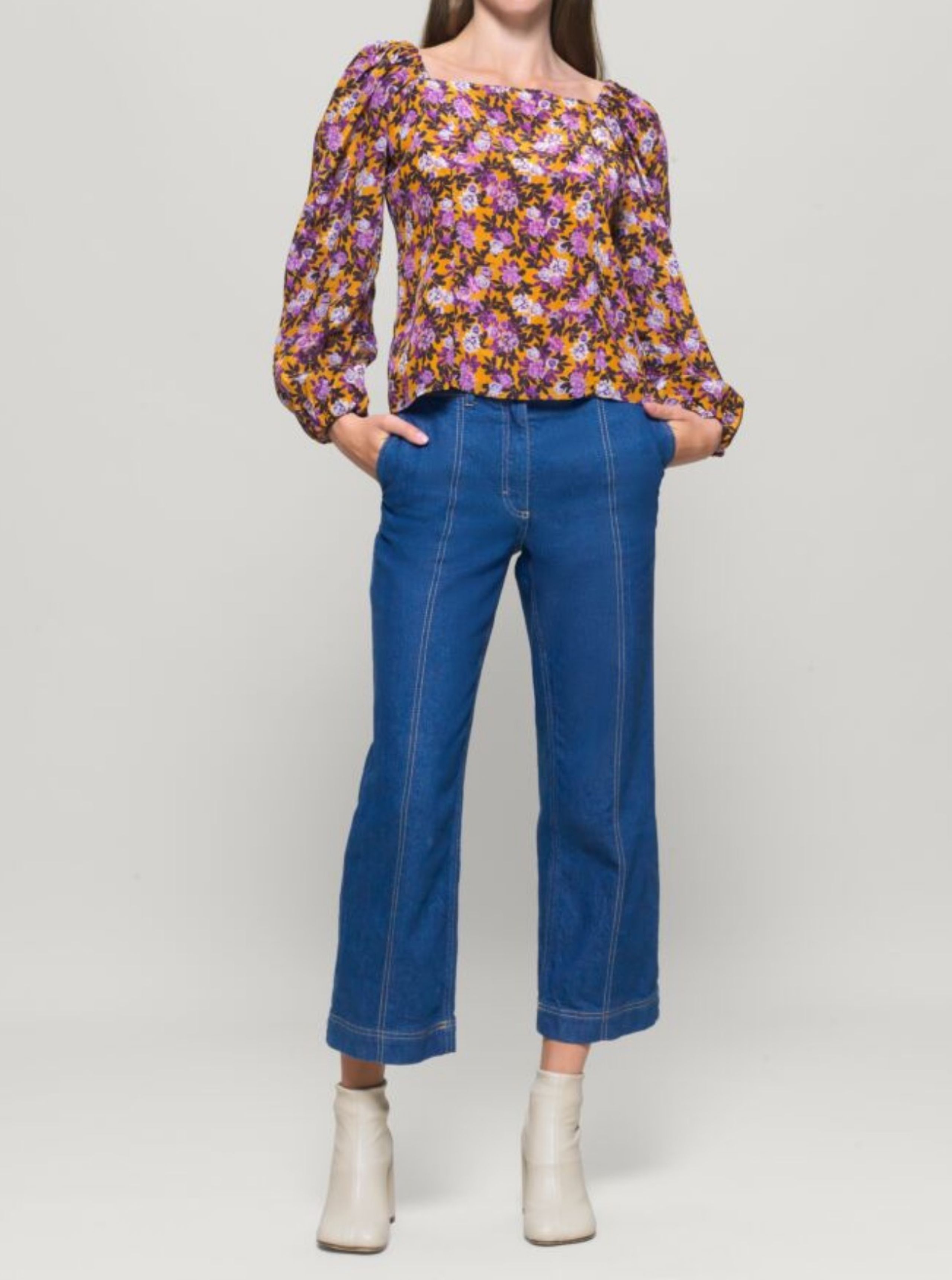 Baum und Pferdgarten - Blouse - Merlina - Paris Flower Sunshine