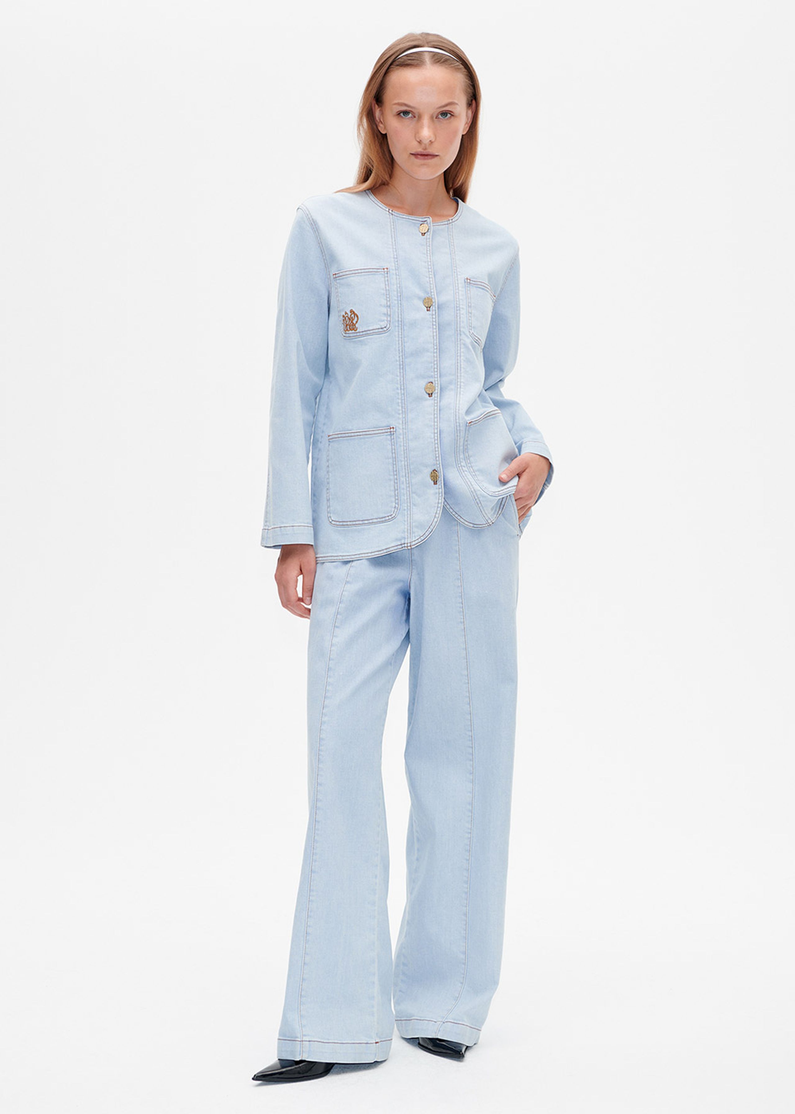 Baum und Pferdgarten - Jacket - Beata - Azurine Blue Patch