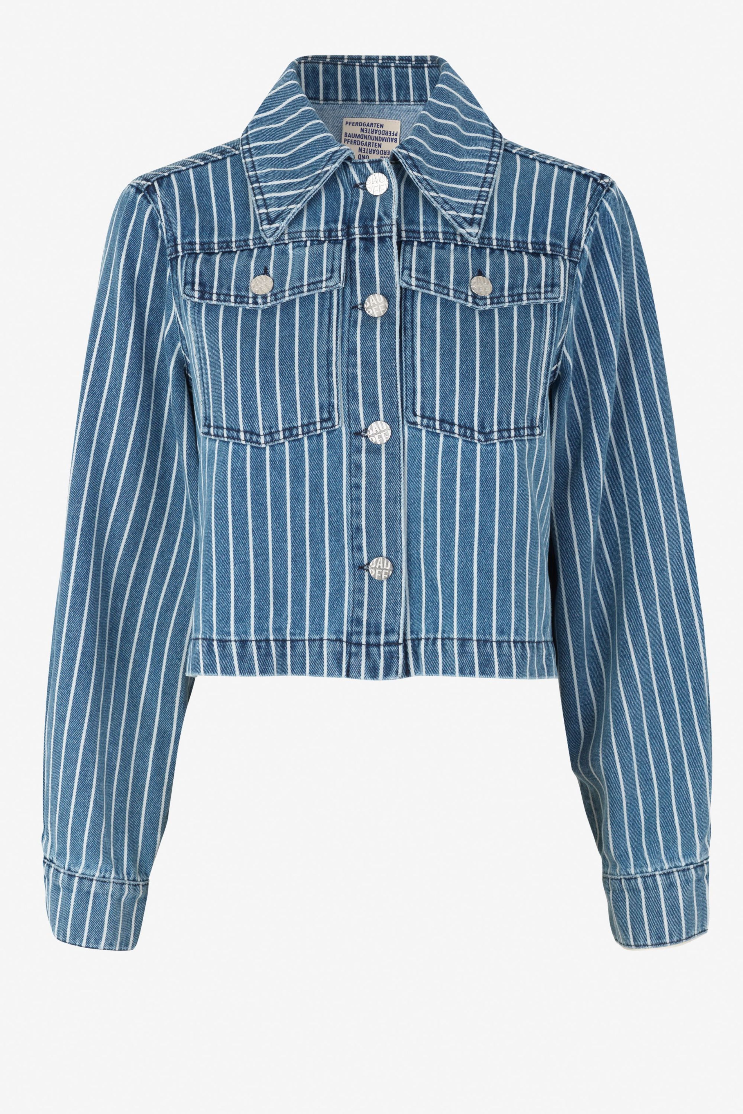 Baum und Pferdgarten - Jacket - Benna - Blue Stripe Denim