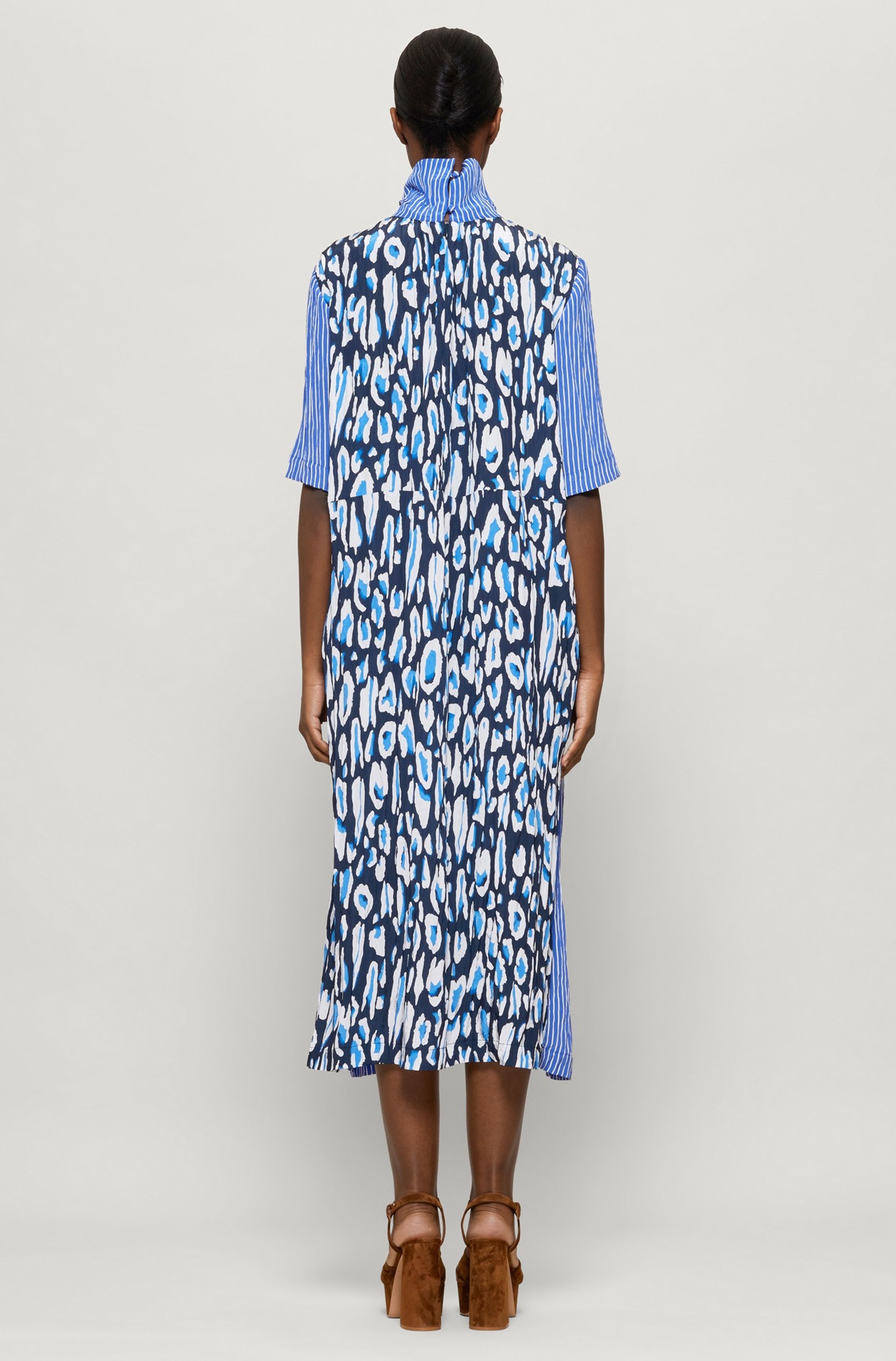 Baum und Pferdgarten - Dress - Angie - Blue Stripe Leo