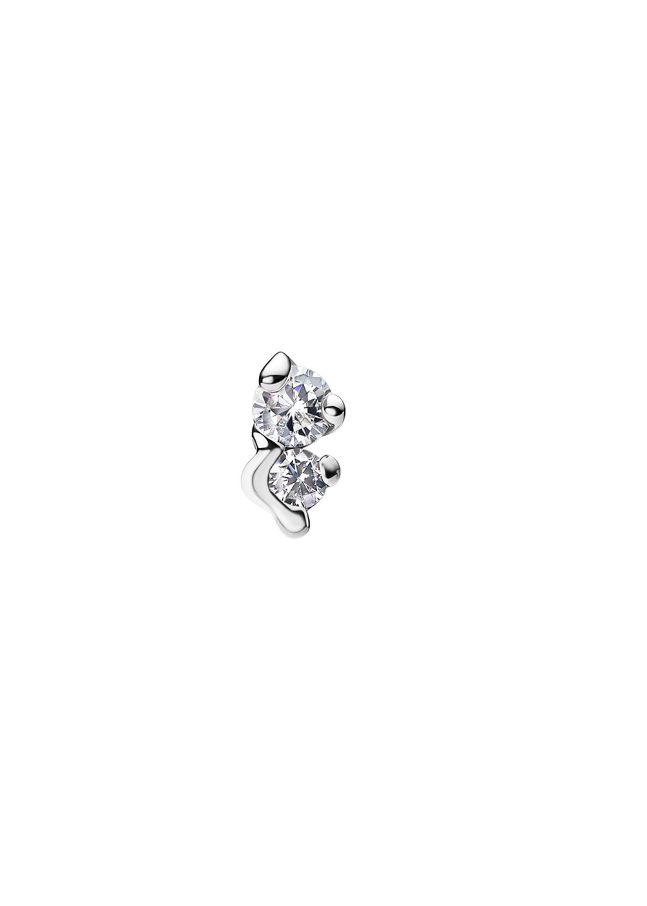 Baum und Pferdgarten - Earring - Arctic Stud Small - White Rhodium Plated