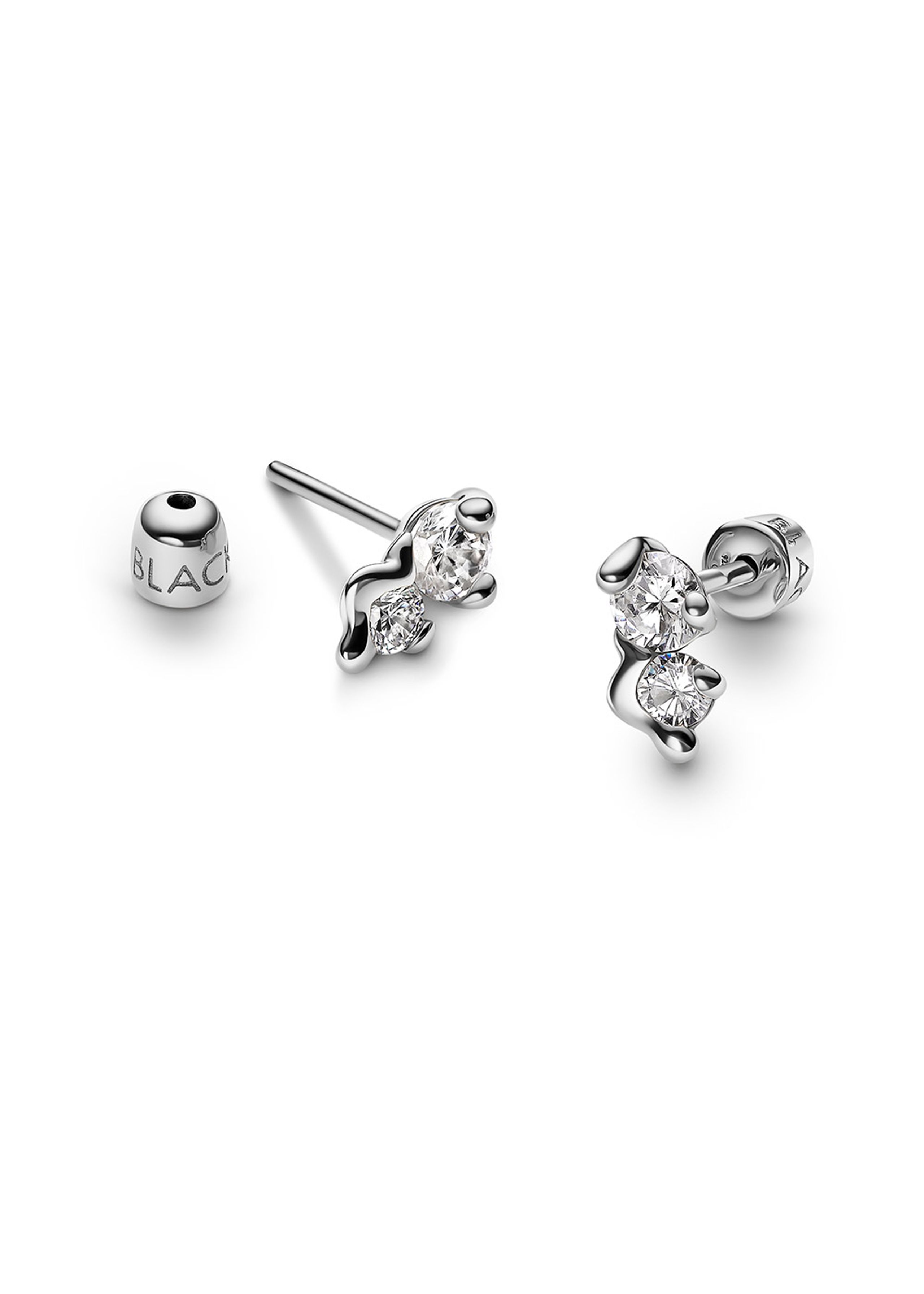 Baum und Pferdgarten - Earring - Arctic Stud Small - White Rhodium Plated