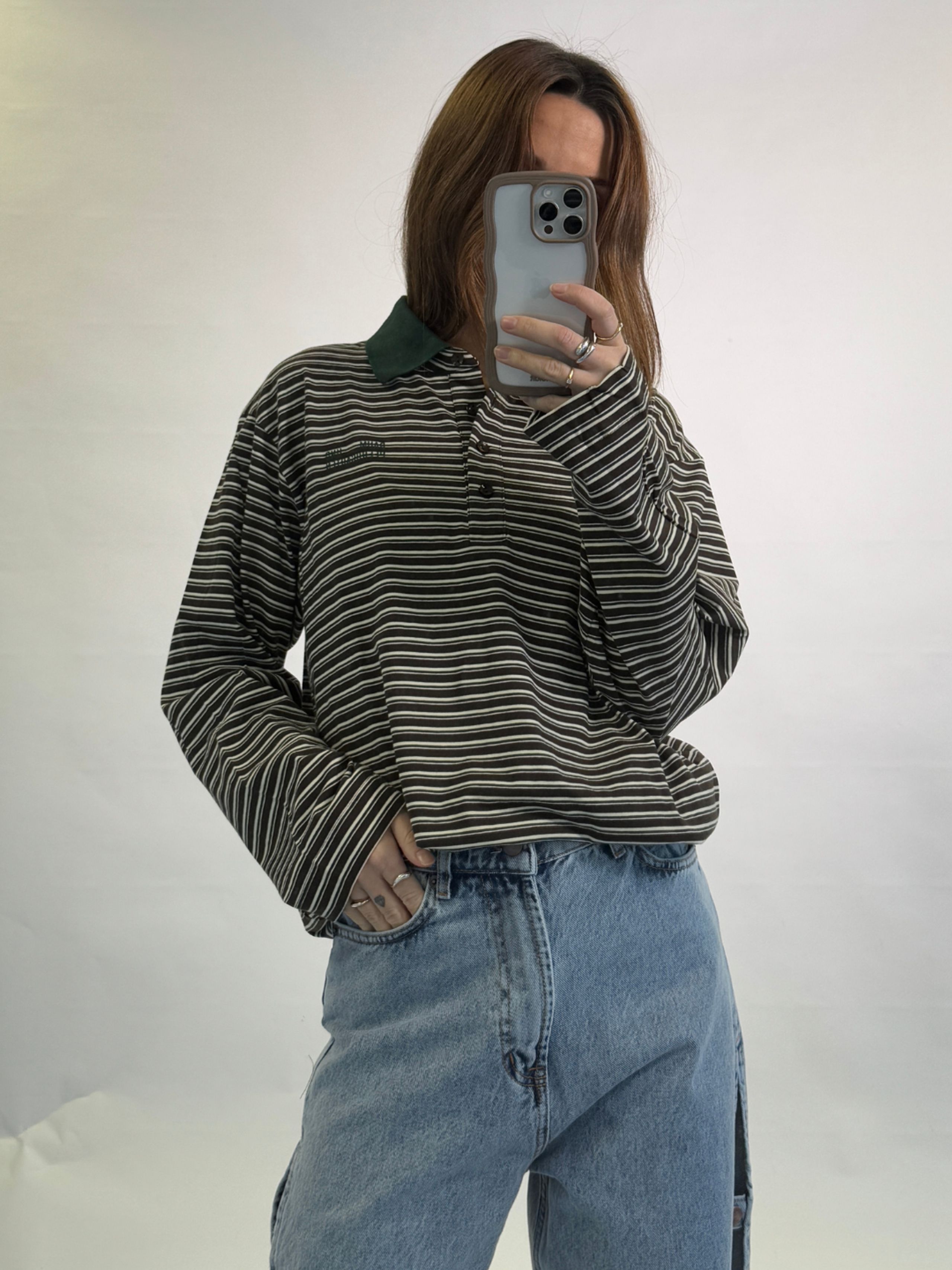 Baum und Pferdgarten - Polo - Jeanni - Brown Polo Stripe