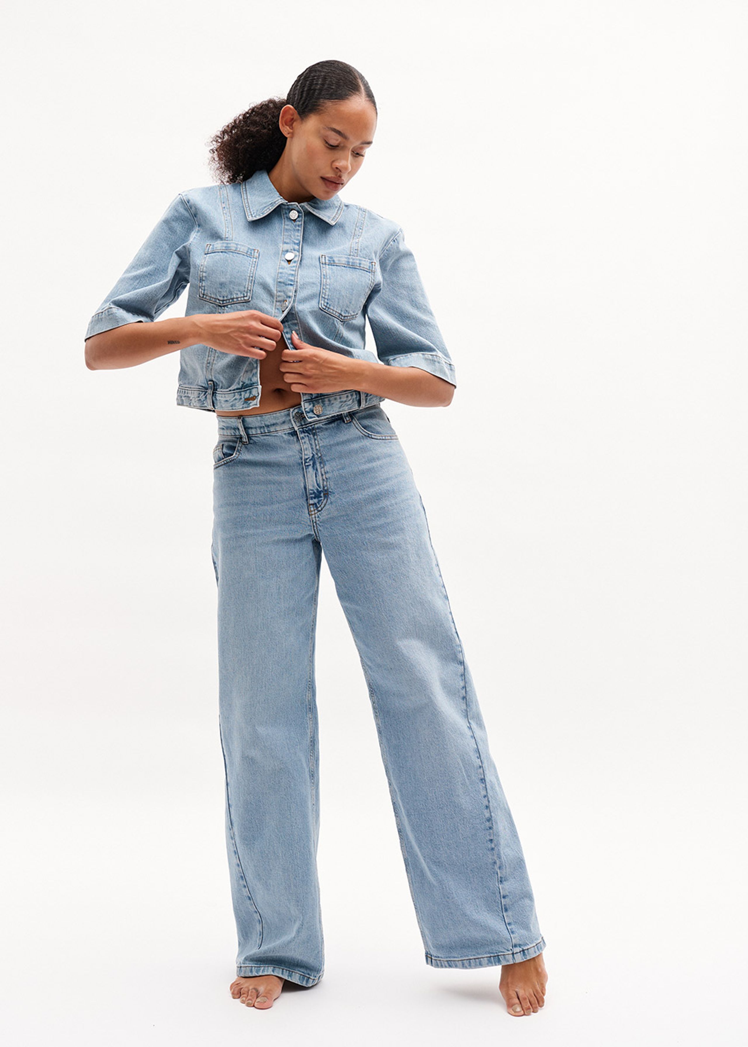 Baum und Pferdgarten - Chemise - NO 05 - Washed Light Blue