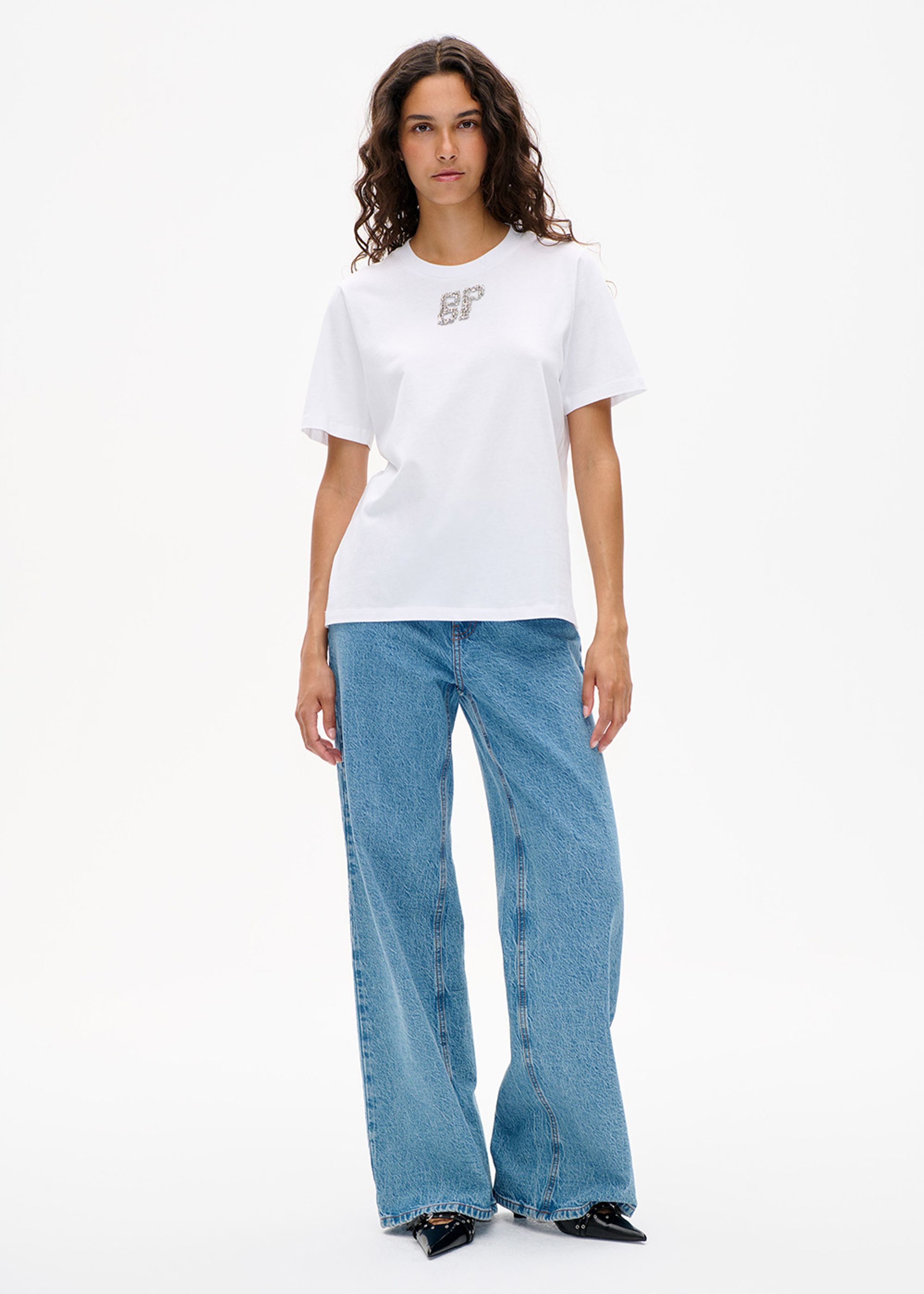 Baum und Pferdgarten - Camiseta - Jawo PS26 - White Rhinestones