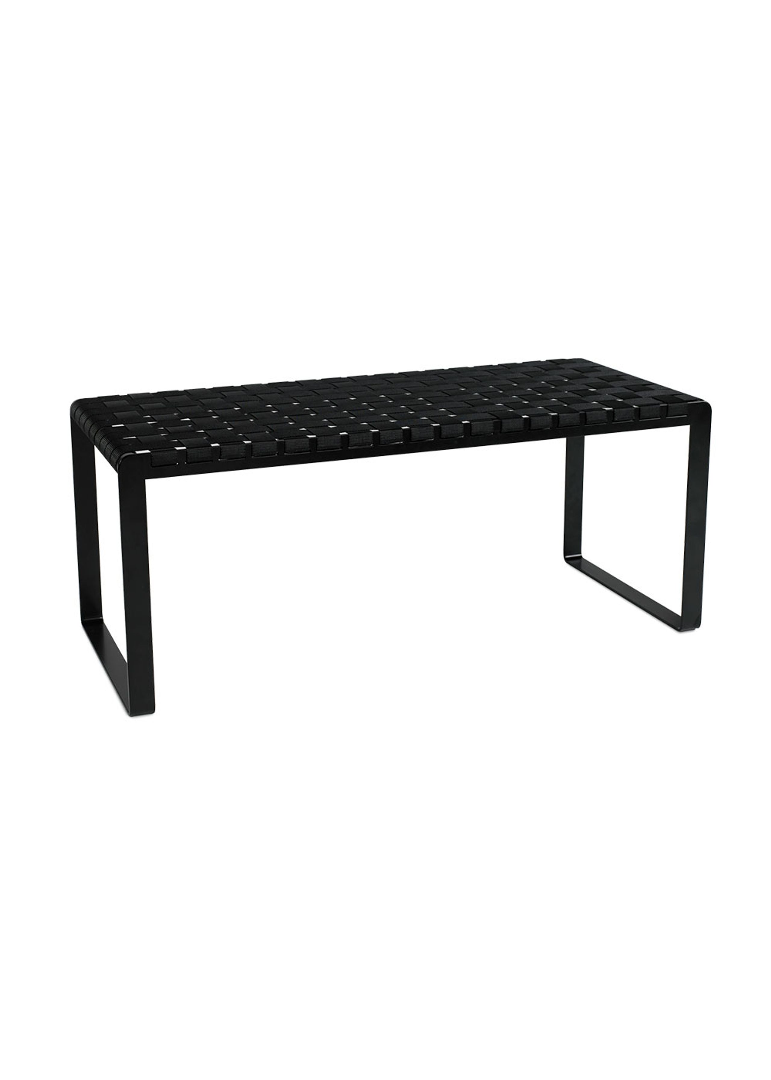 Bent Hansen - Bank - Plaited - Stel: Sort Pulverlakeret Stål / Gjorde: Nylon Sort