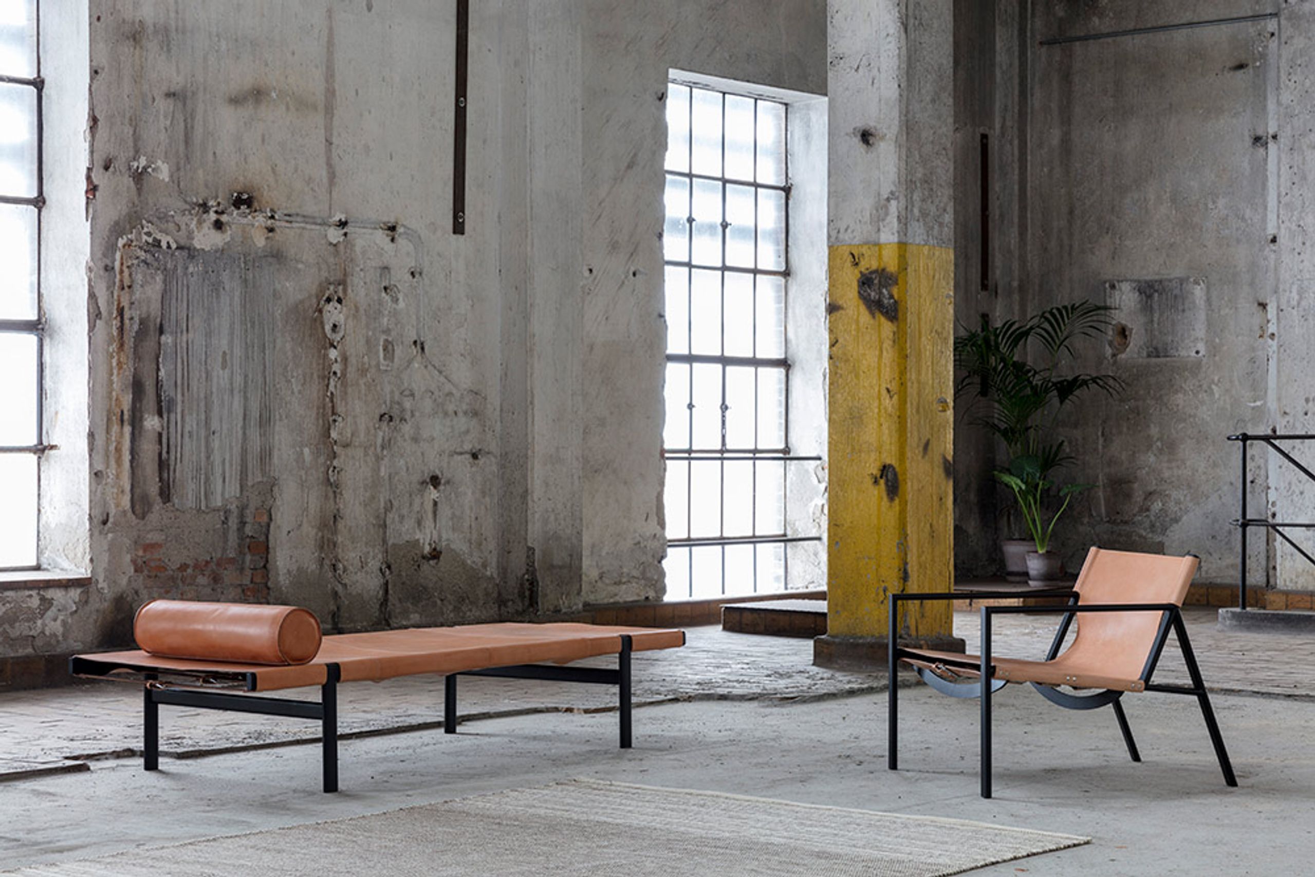 Bent Hansen - Armchair - Tension Lounge Chair - Natural leather