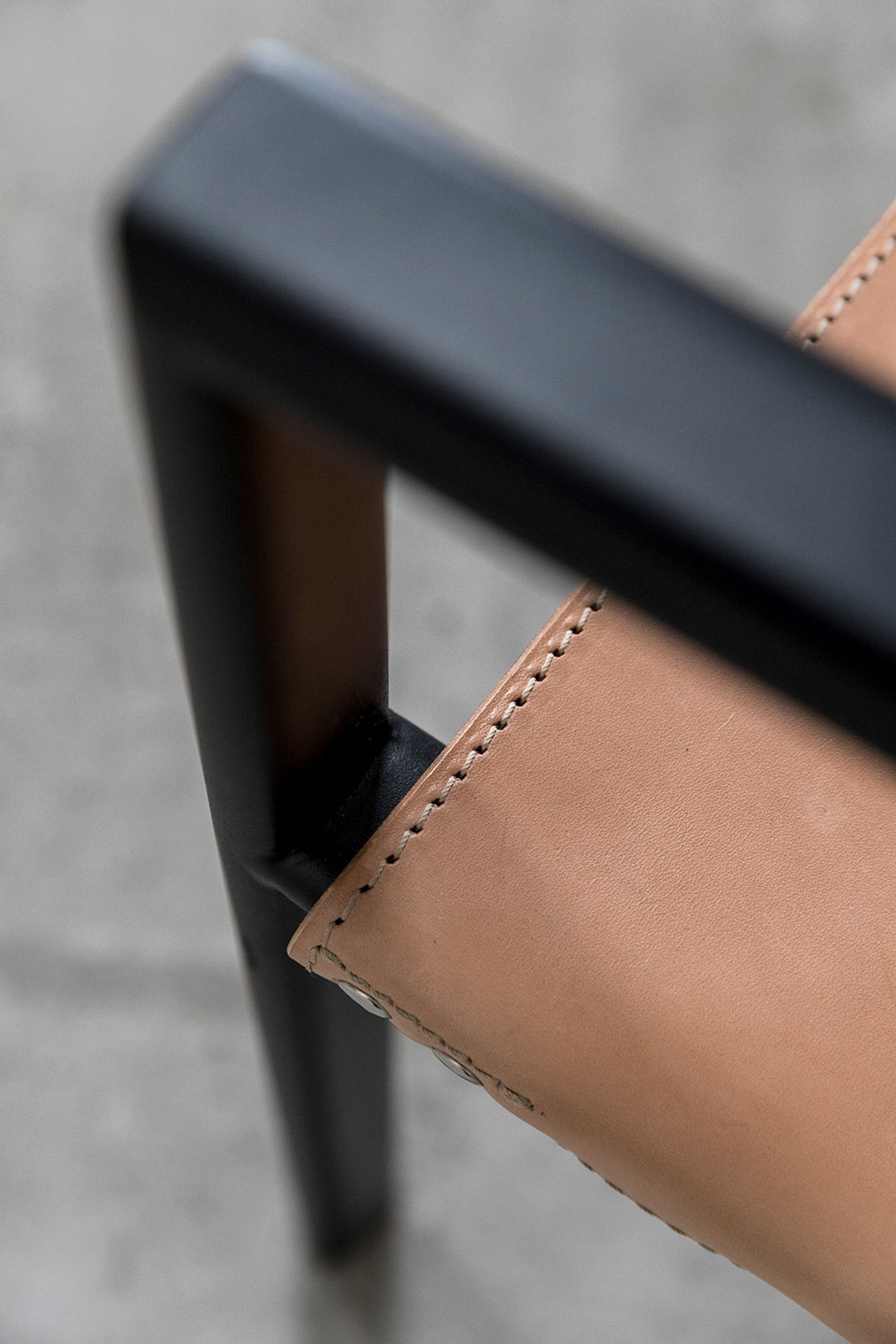 Bent Hansen - Armchair - Tension Lounge Chair - Black leather