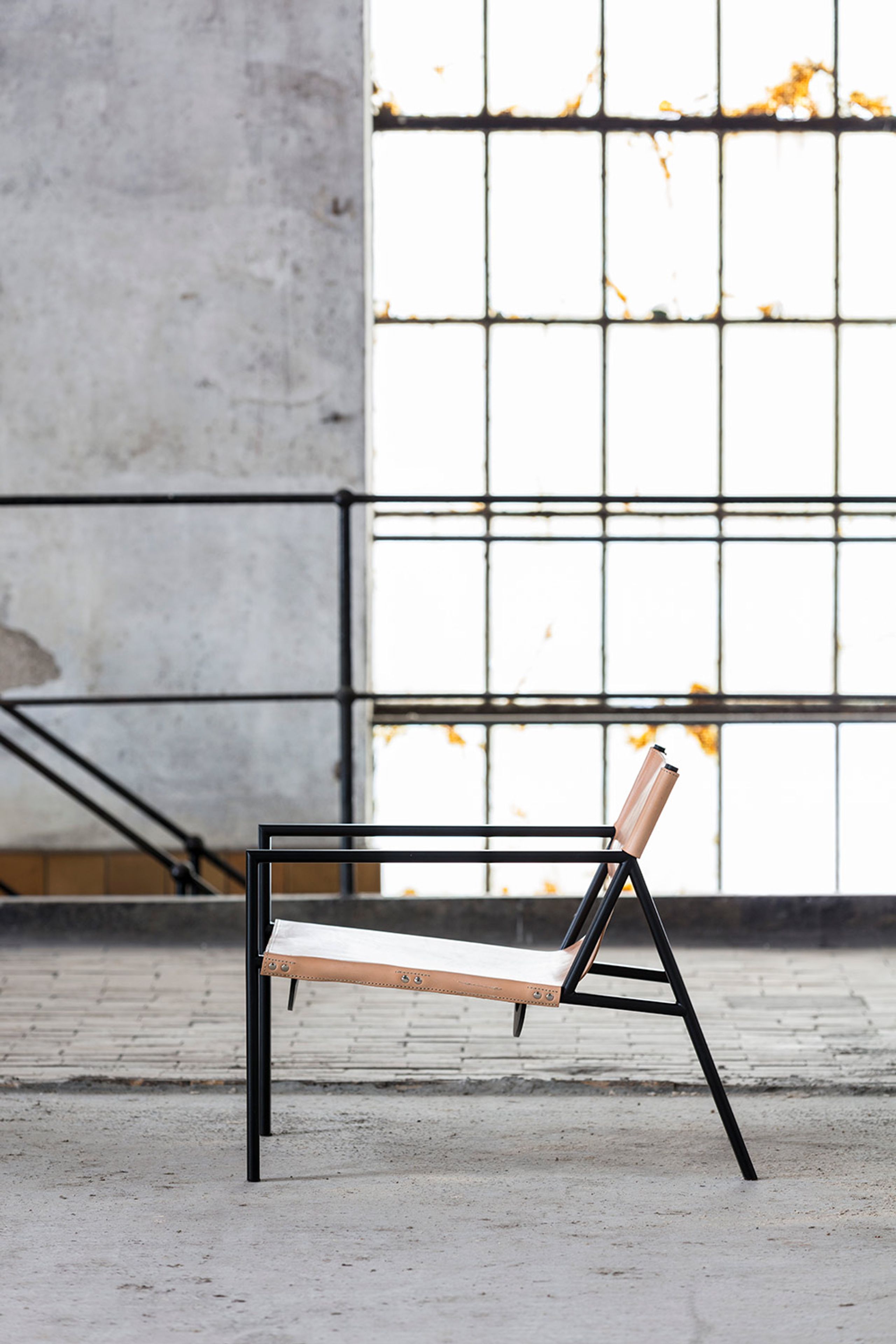 Bent Hansen - Armchair - Tension Lounge Chair - Black leather