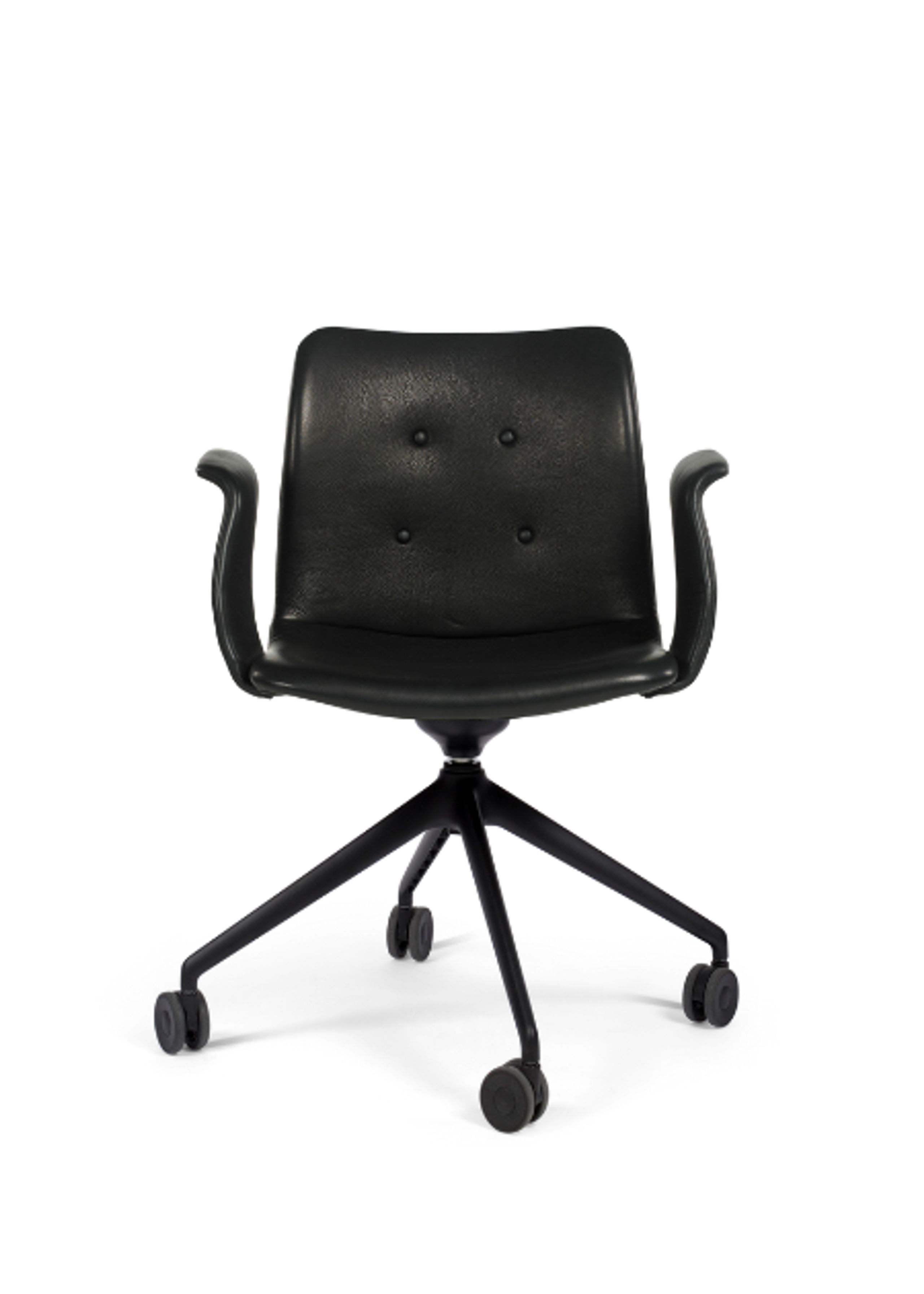 Bent Hansen - Chair - Primum Chair Dynamic - Zenso 2 Læder 207 - Black