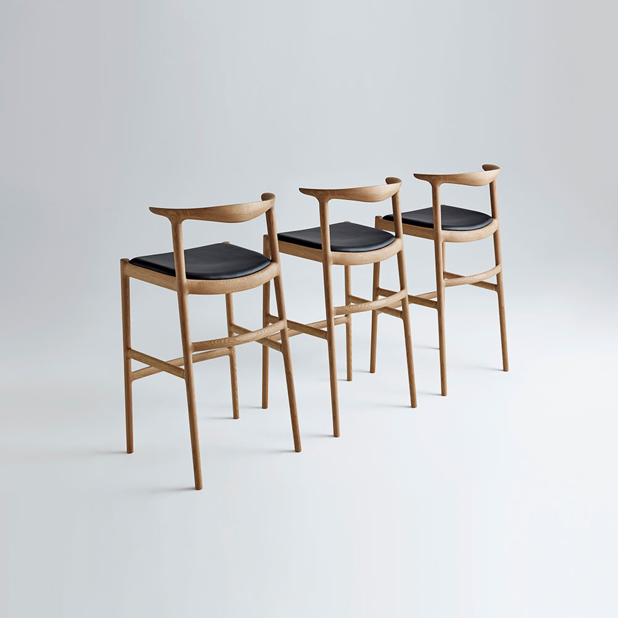 Bernstorffsminde - Bar stool - Bridge Barchair - Oiled Oak