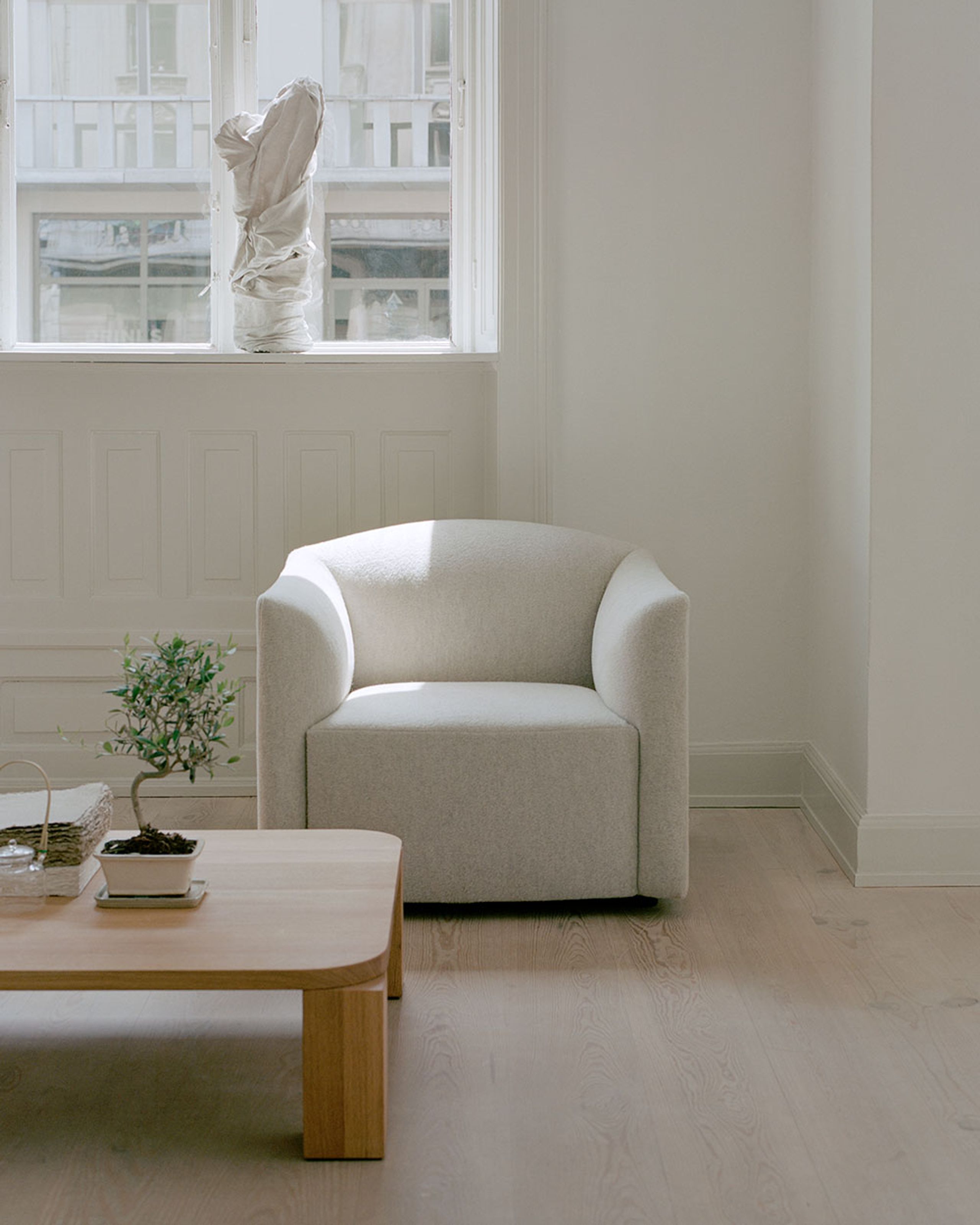 Bernstorffsminde - Loungestol - Shore Lounge Chair Extended Base - Marlon Taupe