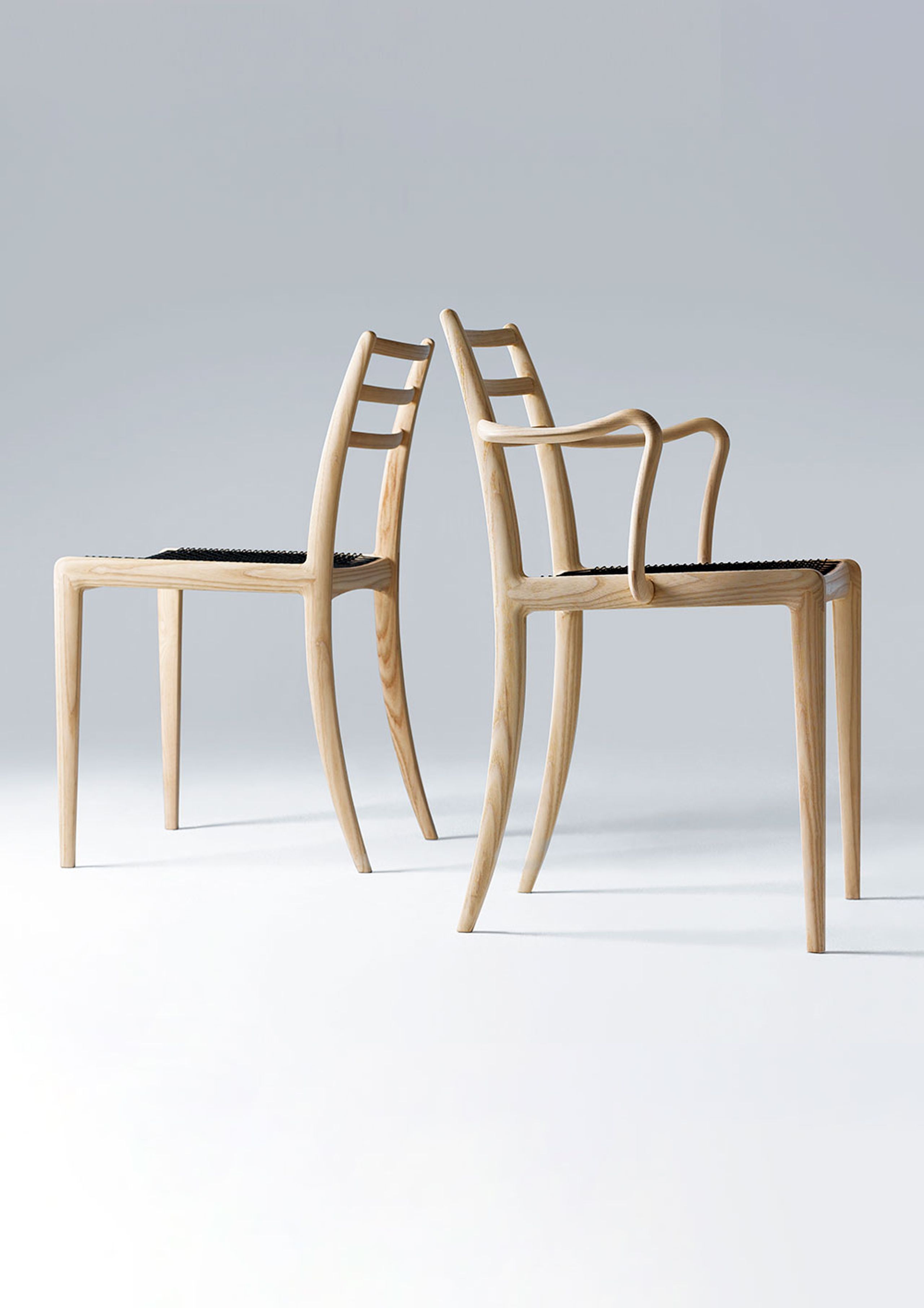 Bernstorffsminde - Dining chair - Elegance Chair - Soap-treated Ash