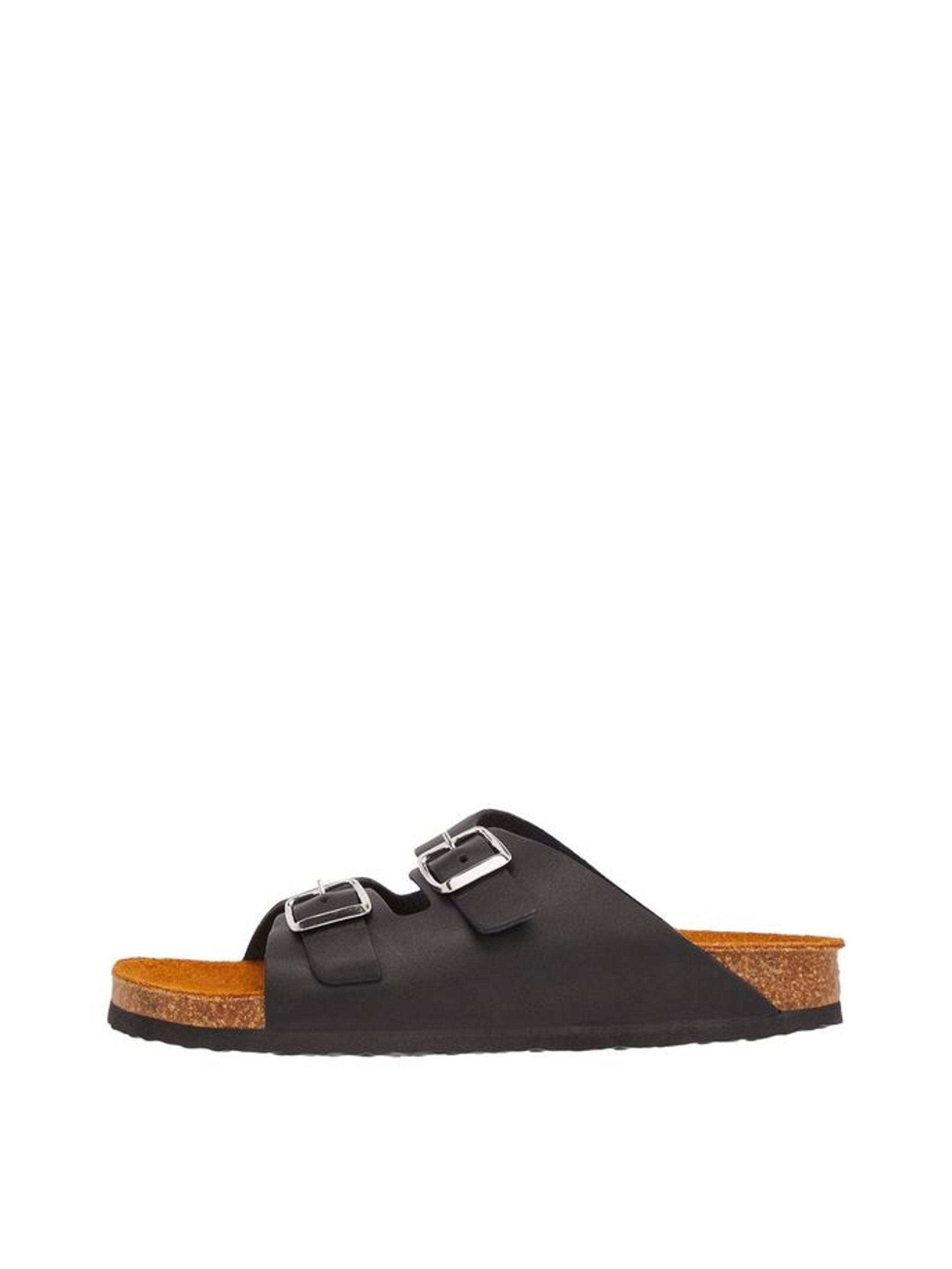 Bianco - Sandals - Betricia Buckle Sandal - Black Leather