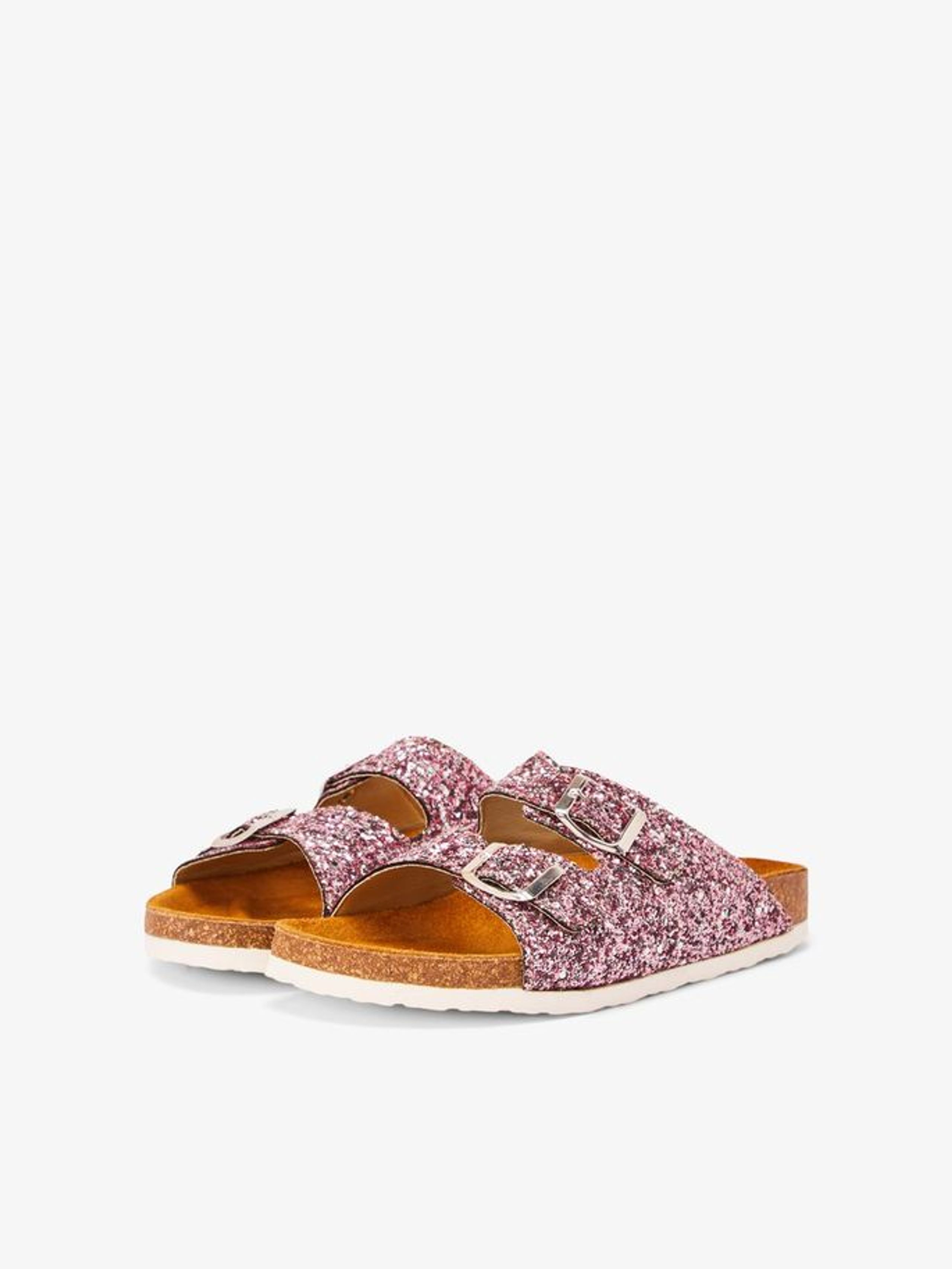 Bianco - Sandals - Betricia Buckle Sandal - Pink/Light Pink Sequins