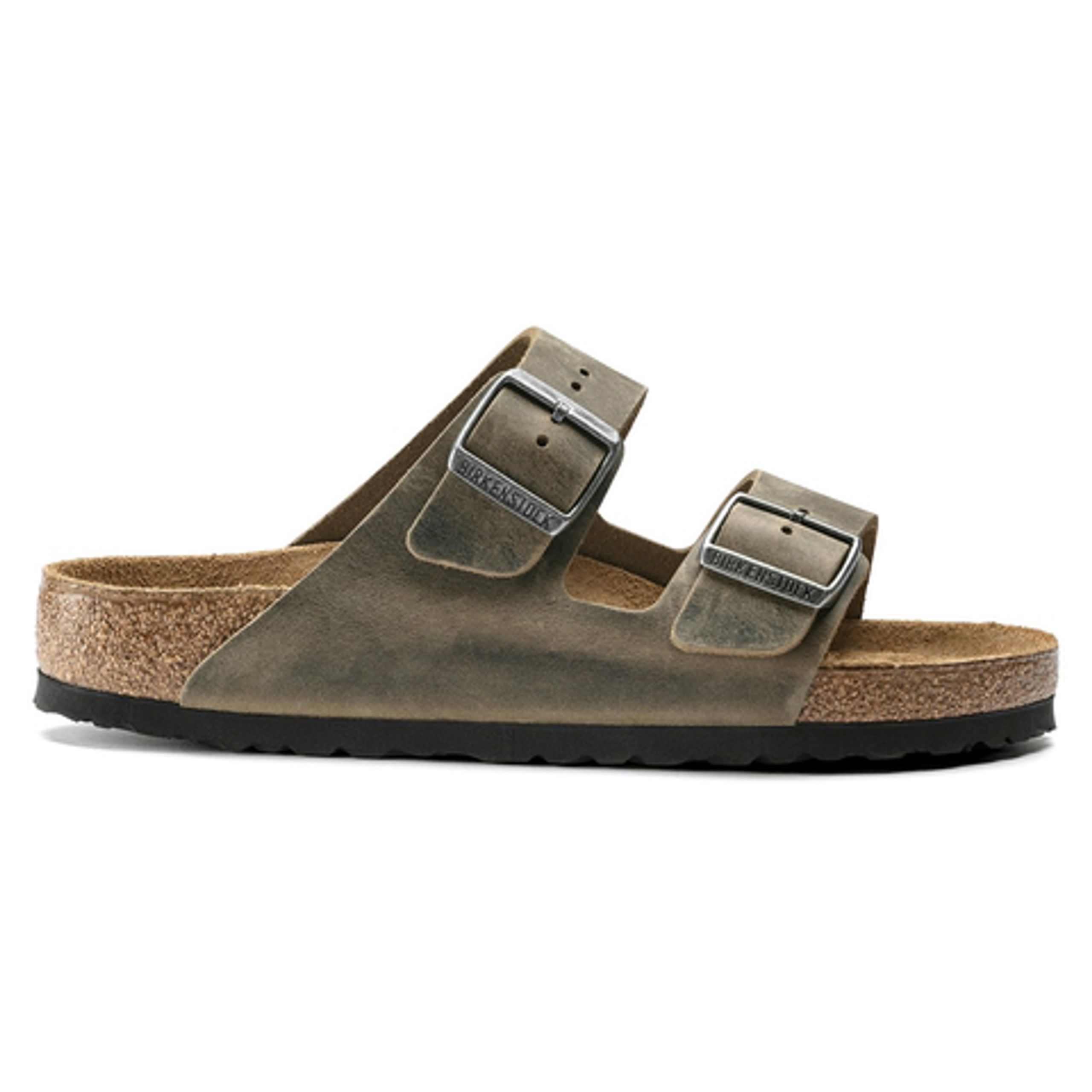 Birkenstock - Sandals - Arizona SFB Oiled NU Leather - Faded Khaki - Oiled
