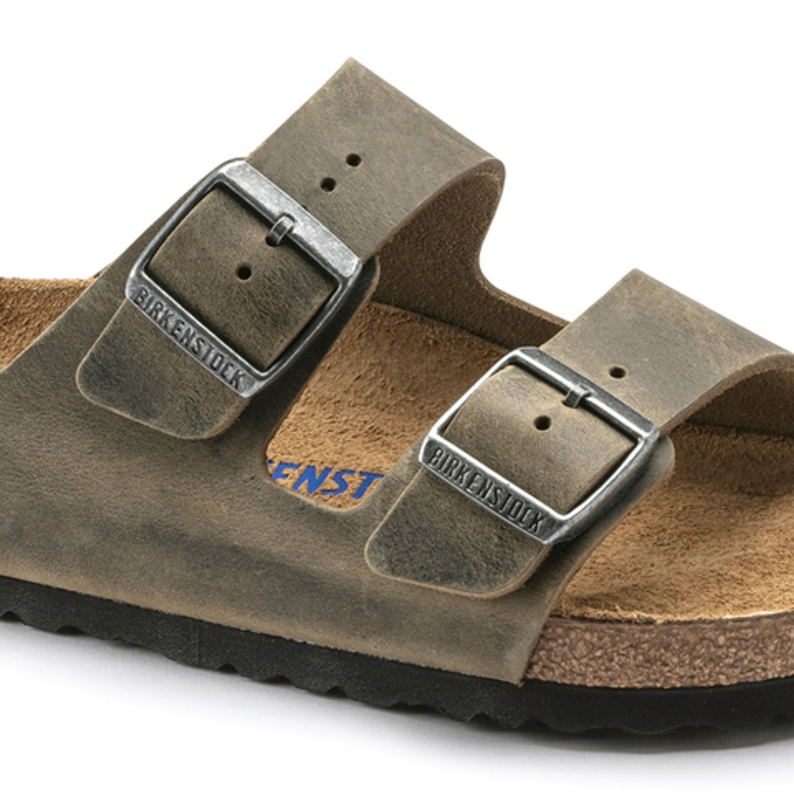 Birkenstock - Sandals - Arizona SFB Oiled NU Leather - Faded Khaki - Oiled