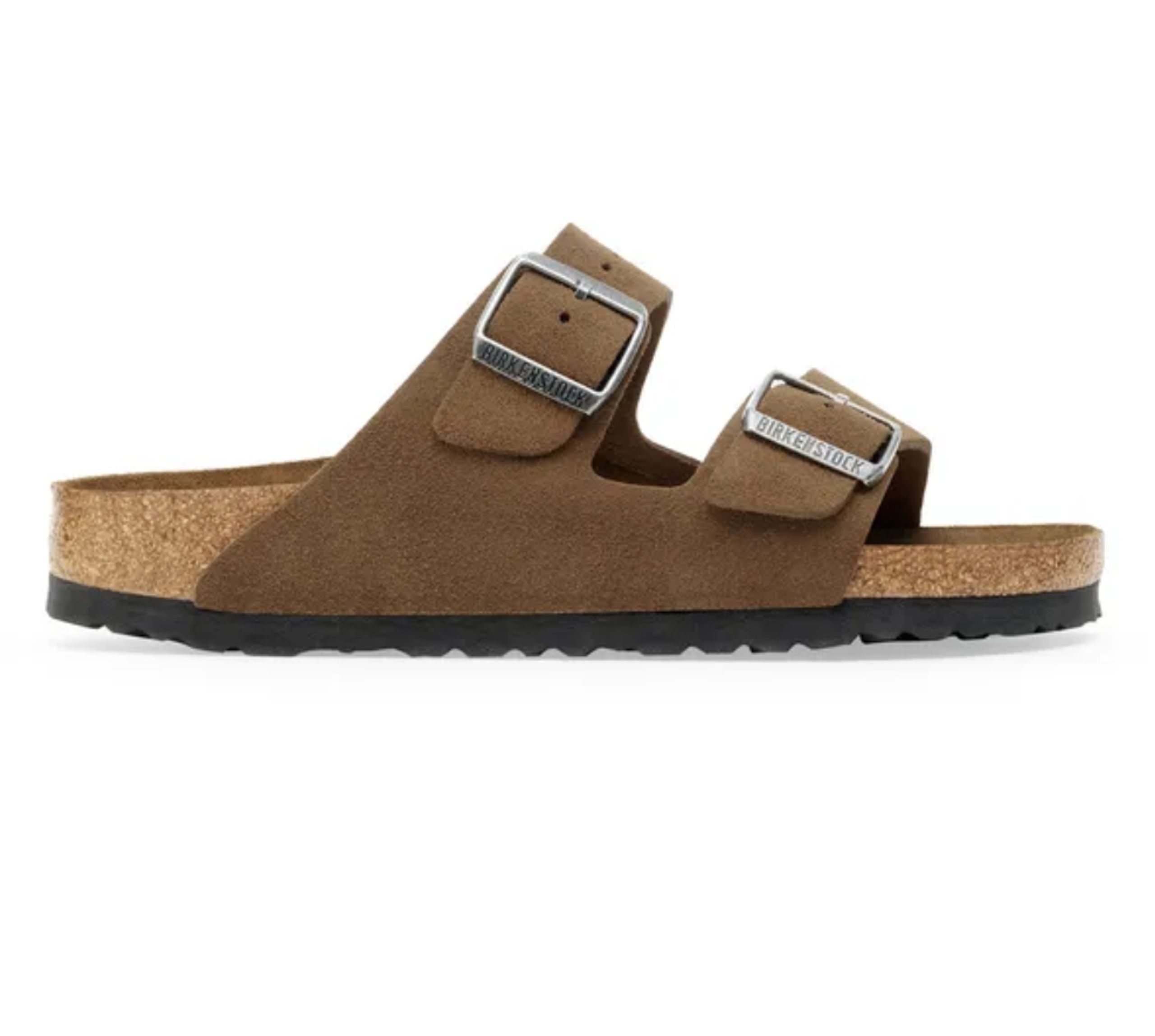 Birkenstock - Sandals - Arizona SFB Suede - Dark Tea Tonal