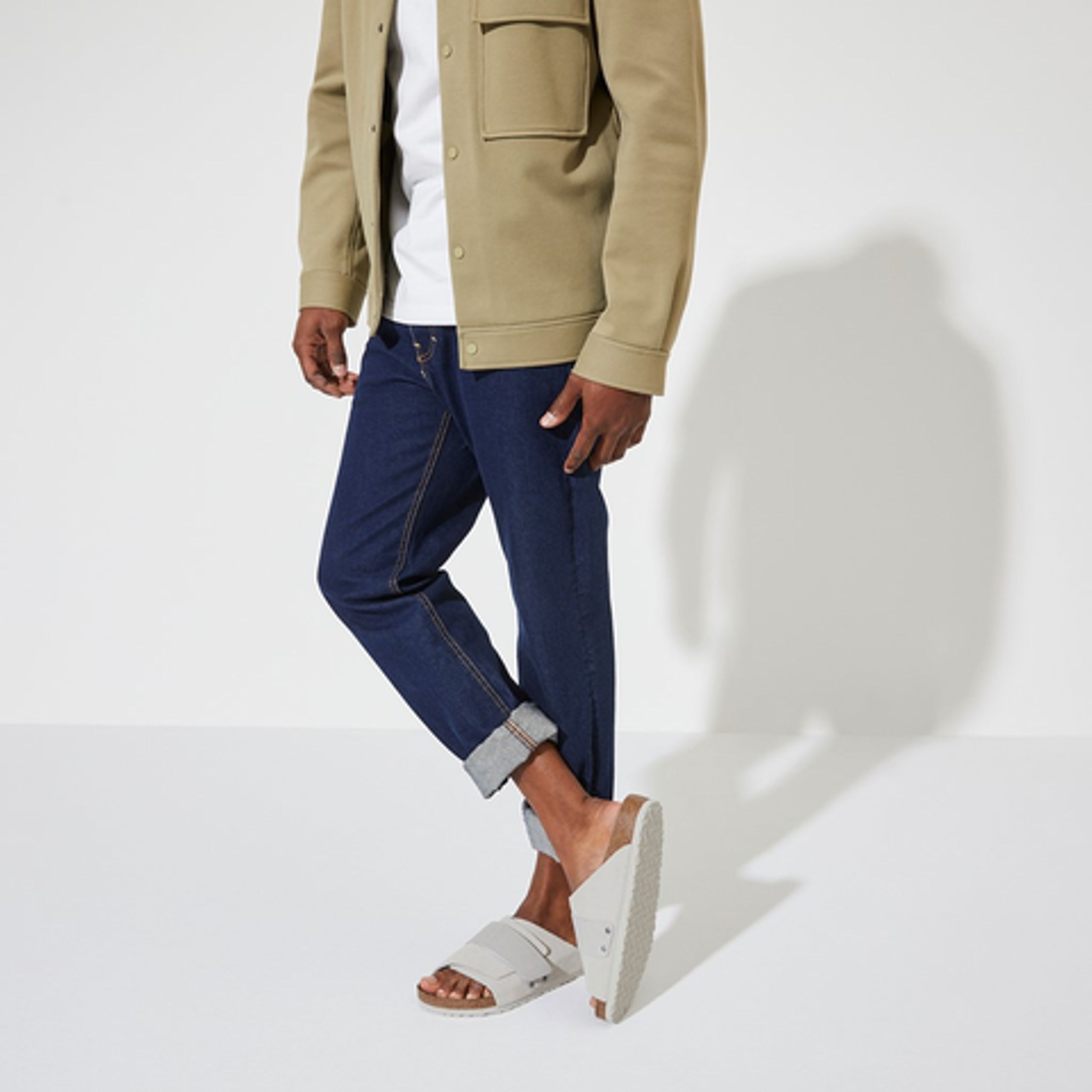 Birkenstock - Sandaler - Kyoto Nubuck/Suede - Antique White