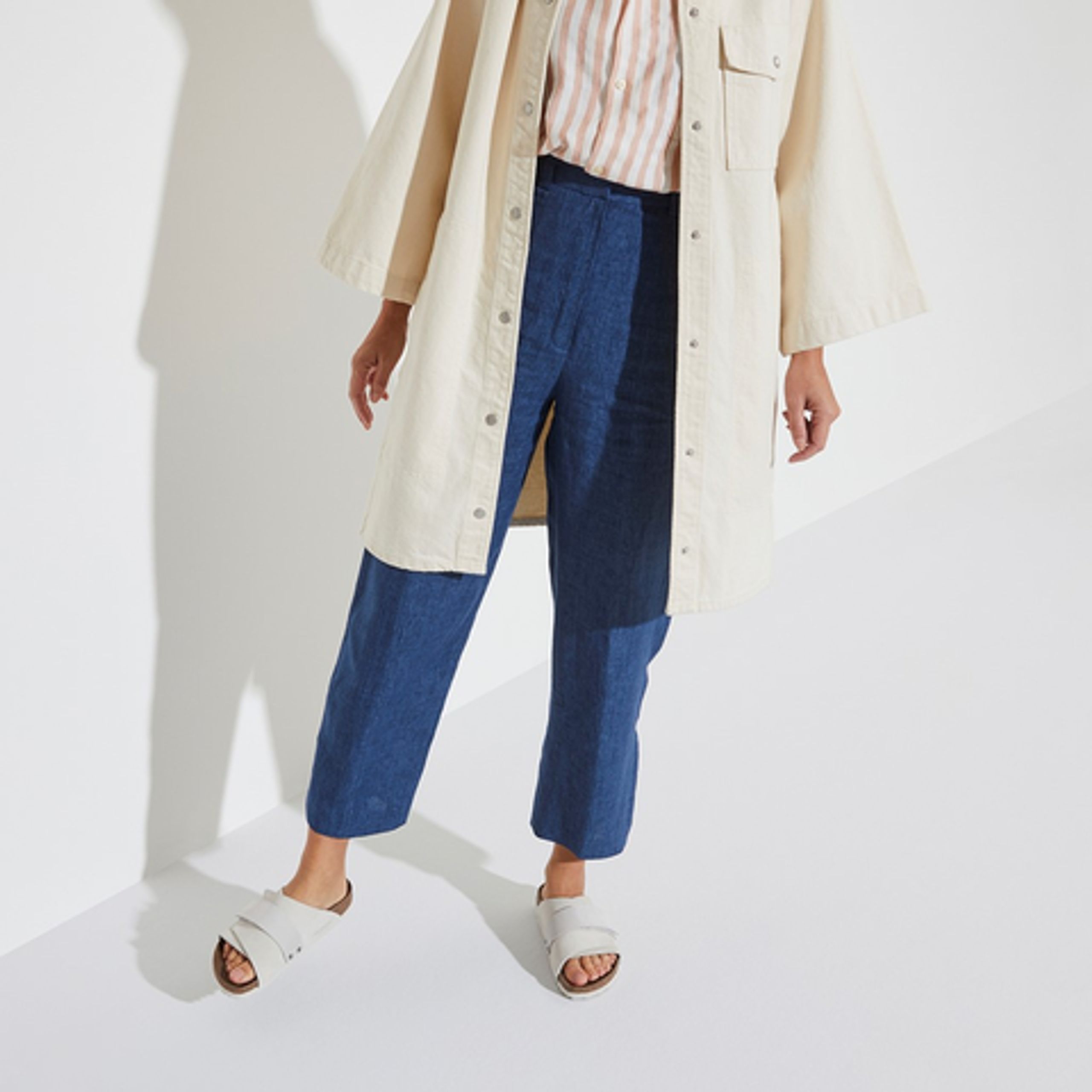 Birkenstock - Sandaler - Kyoto Nubuck/Suede - Antique White