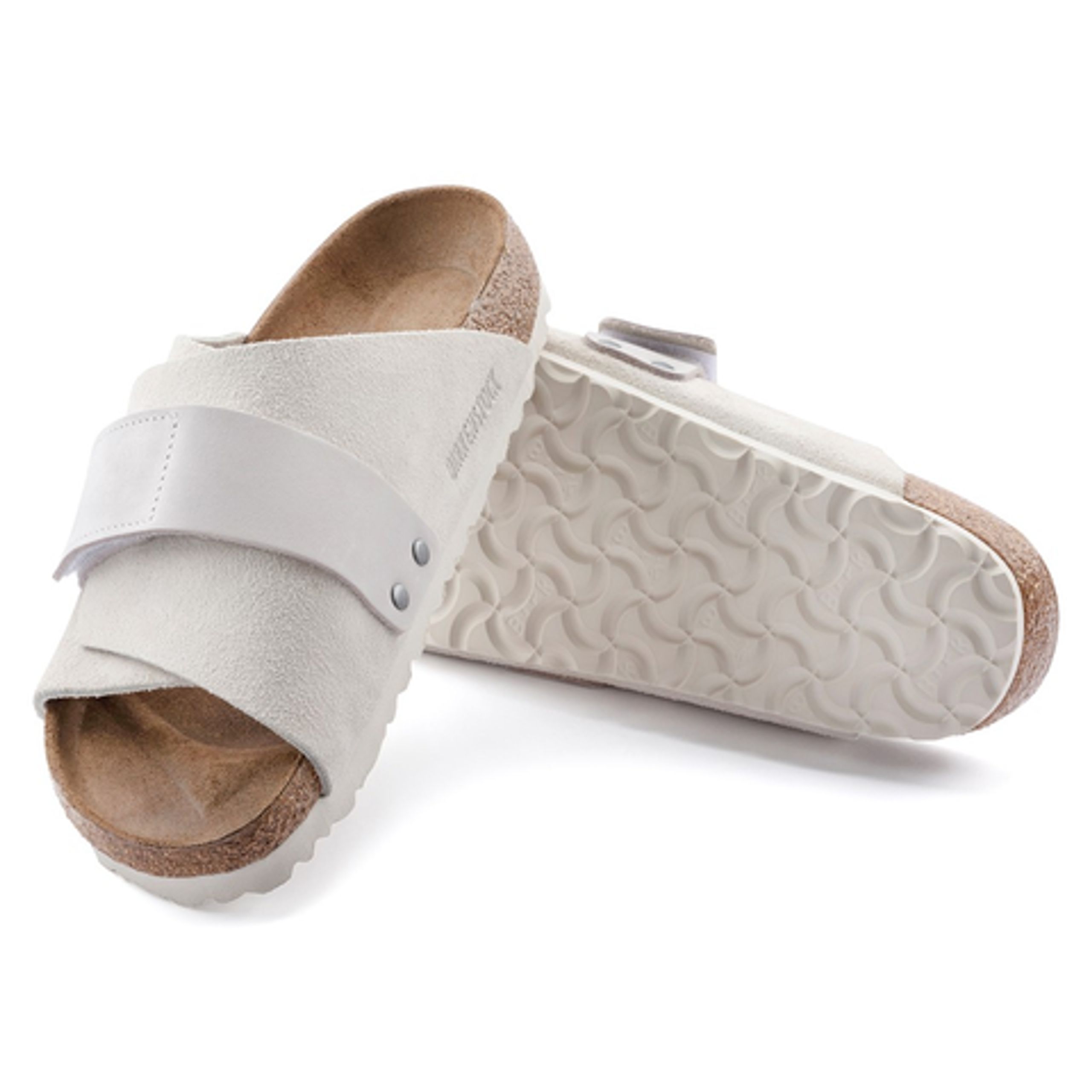 Birkenstock - Sandaler - Kyoto Nubuck/Suede - Antique White