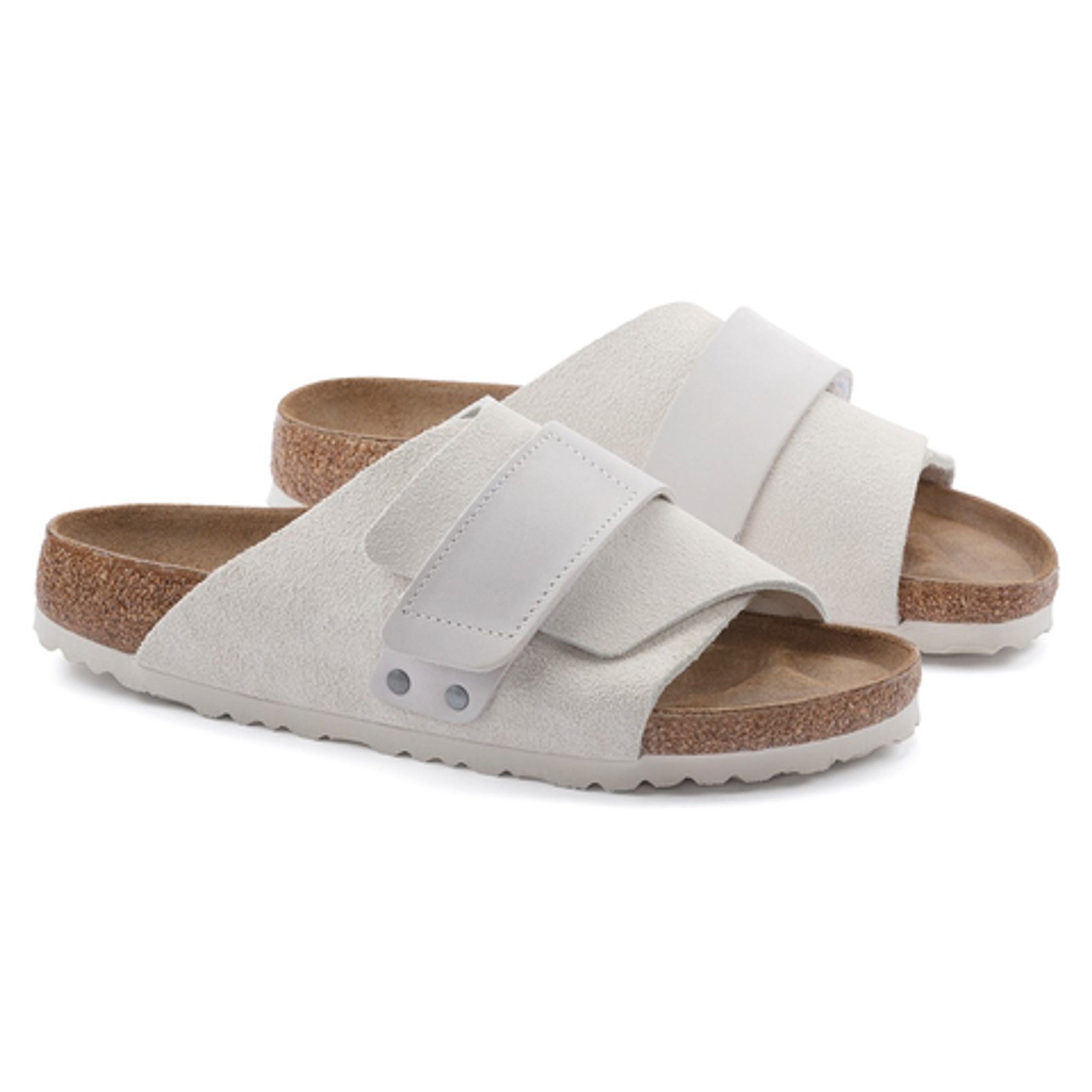 Birkenstock - Sandaler - Kyoto Nubuck/Suede - Antique White