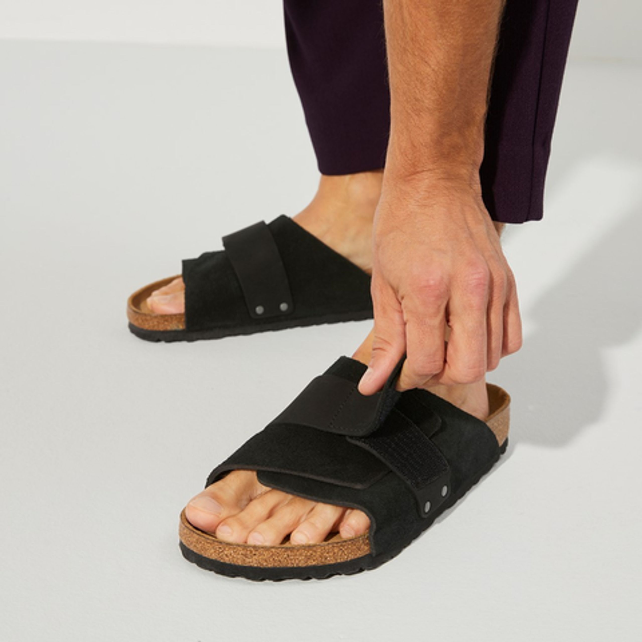 Birkenstock - Sandals - Kyoto Nubuck/Suede - Black