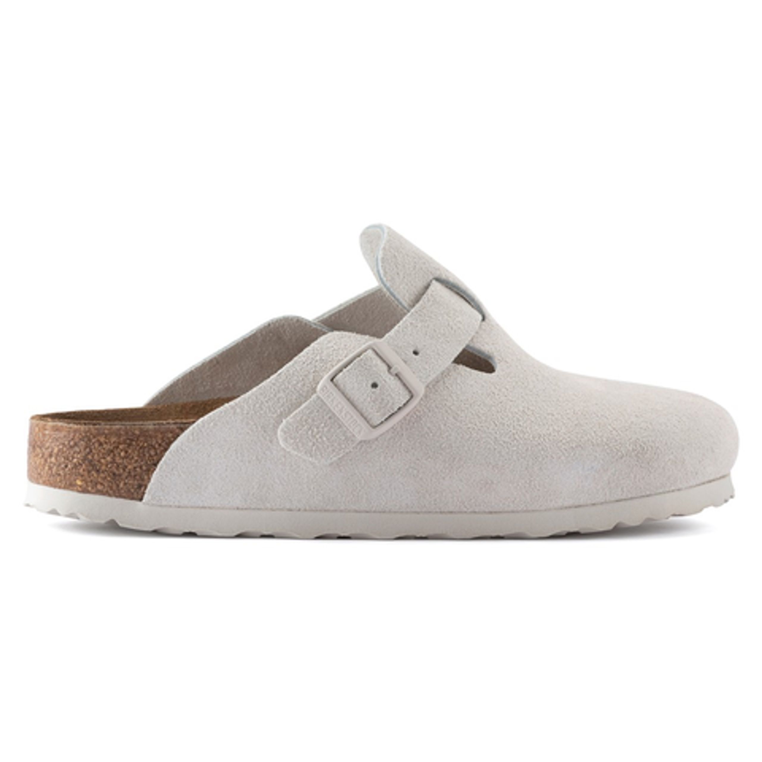Birkenstock - Čerpadla - Boston Suede - Antique White