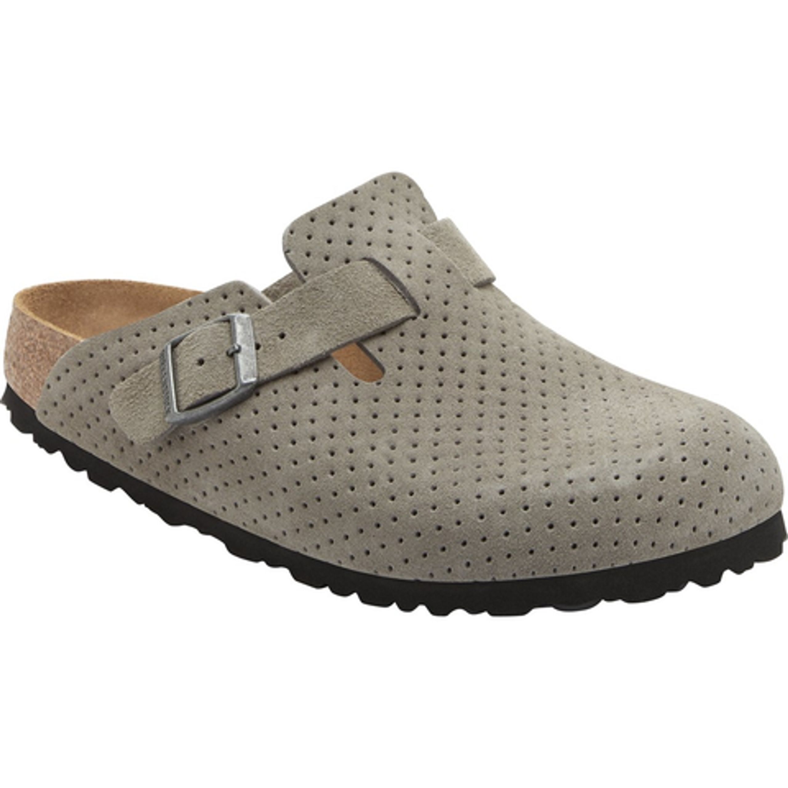 Birkenstock - Chaussures - Boston Suede Embossed - Stone Coin