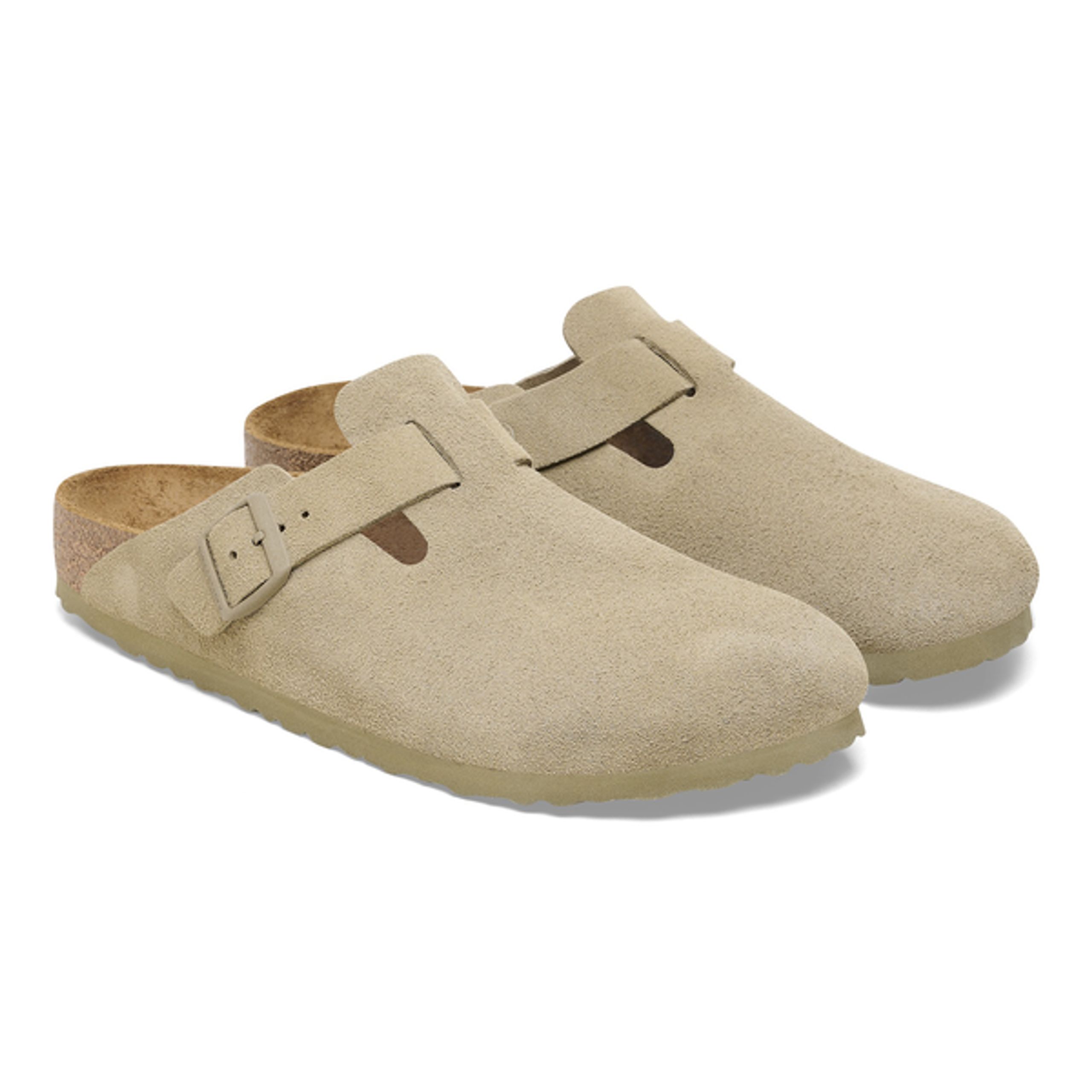 Birkenstock - Schuhe - Boston Suede - Faded Khaki