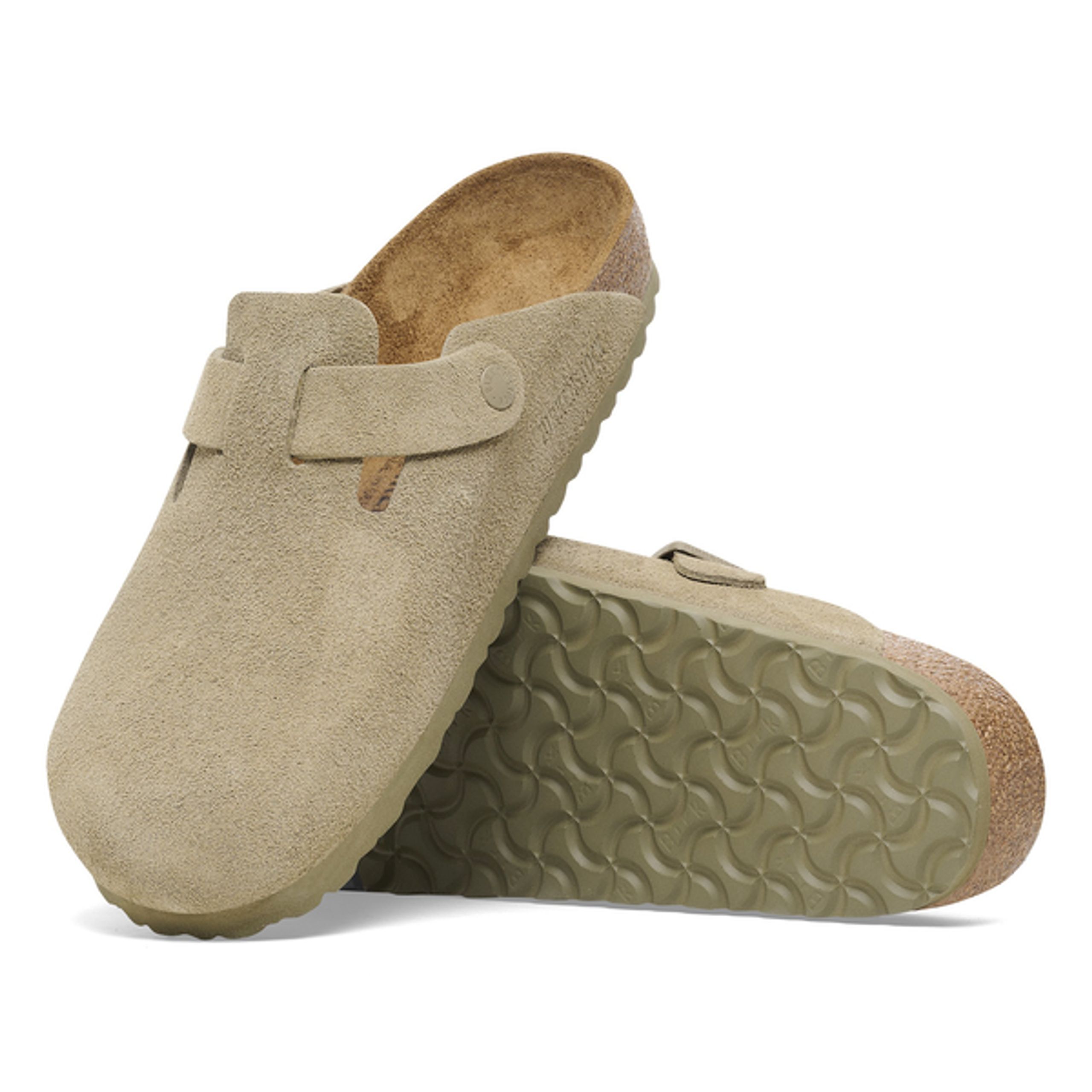 Birkenstock - Schuhe - Boston Suede - Faded Khaki