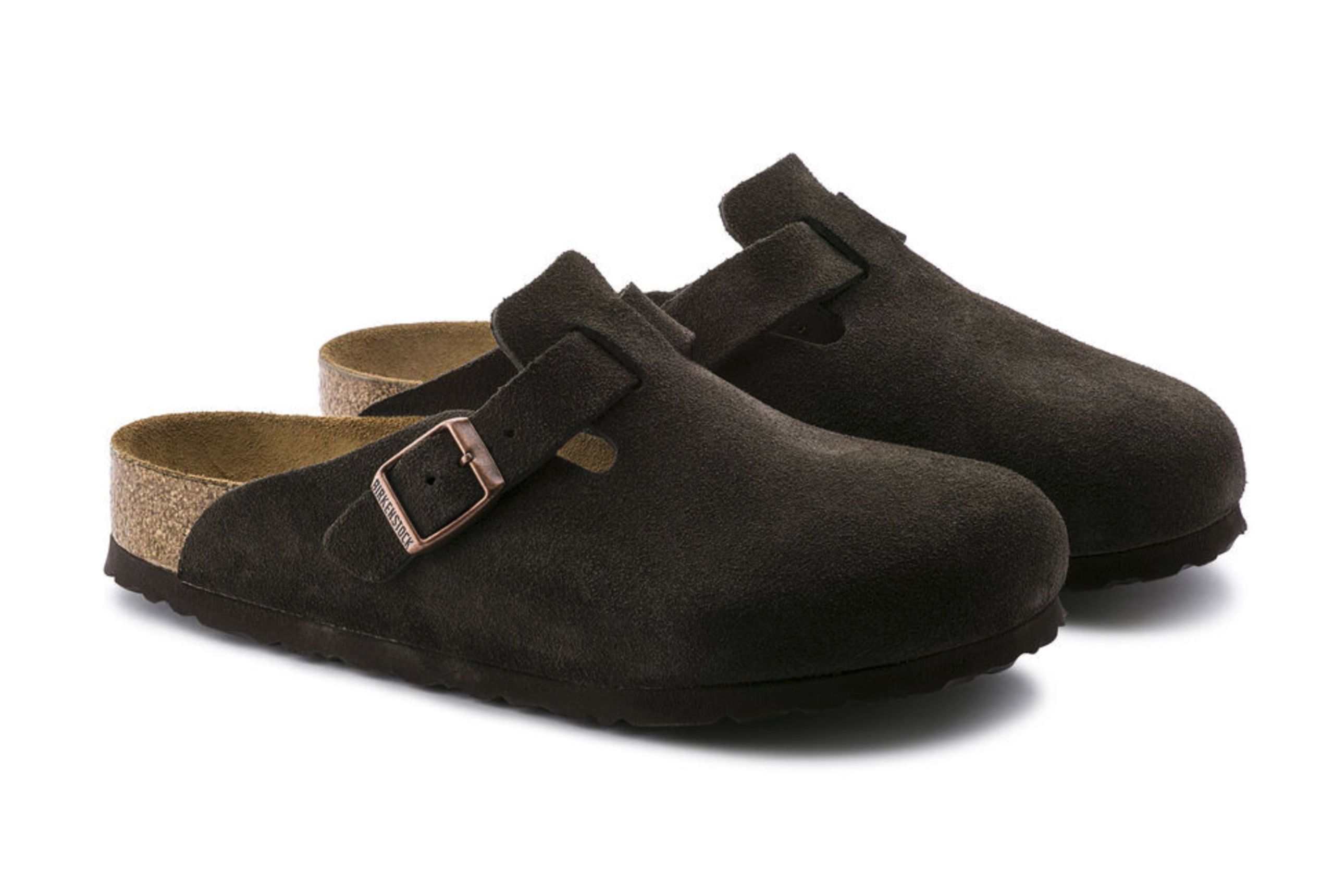 Birkenstock - Shoes - Boston Suede - Soft Footbed - Mocha Suede