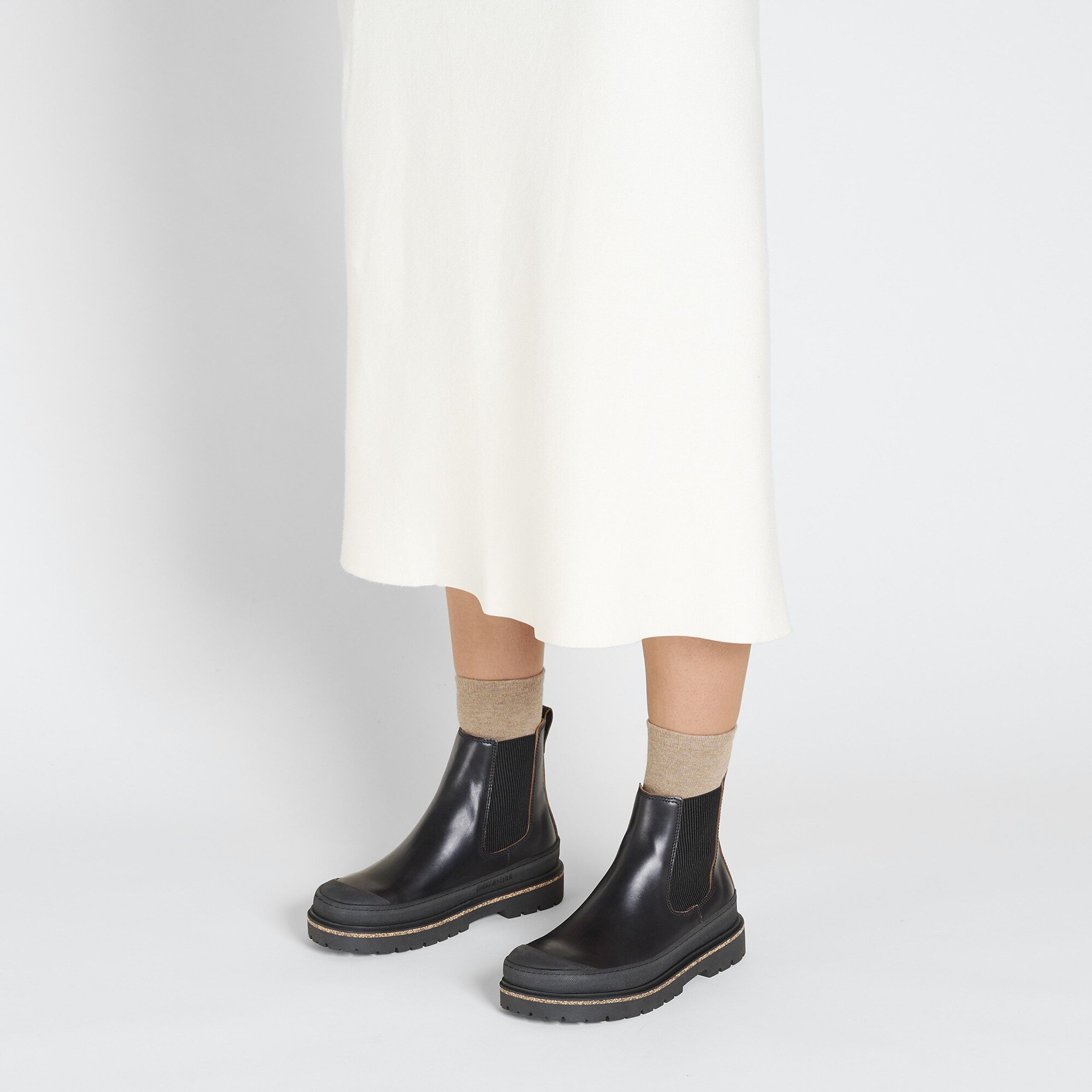 Birkenstock - Støvler - Prescott Slip On Women Waxy Leather - Black