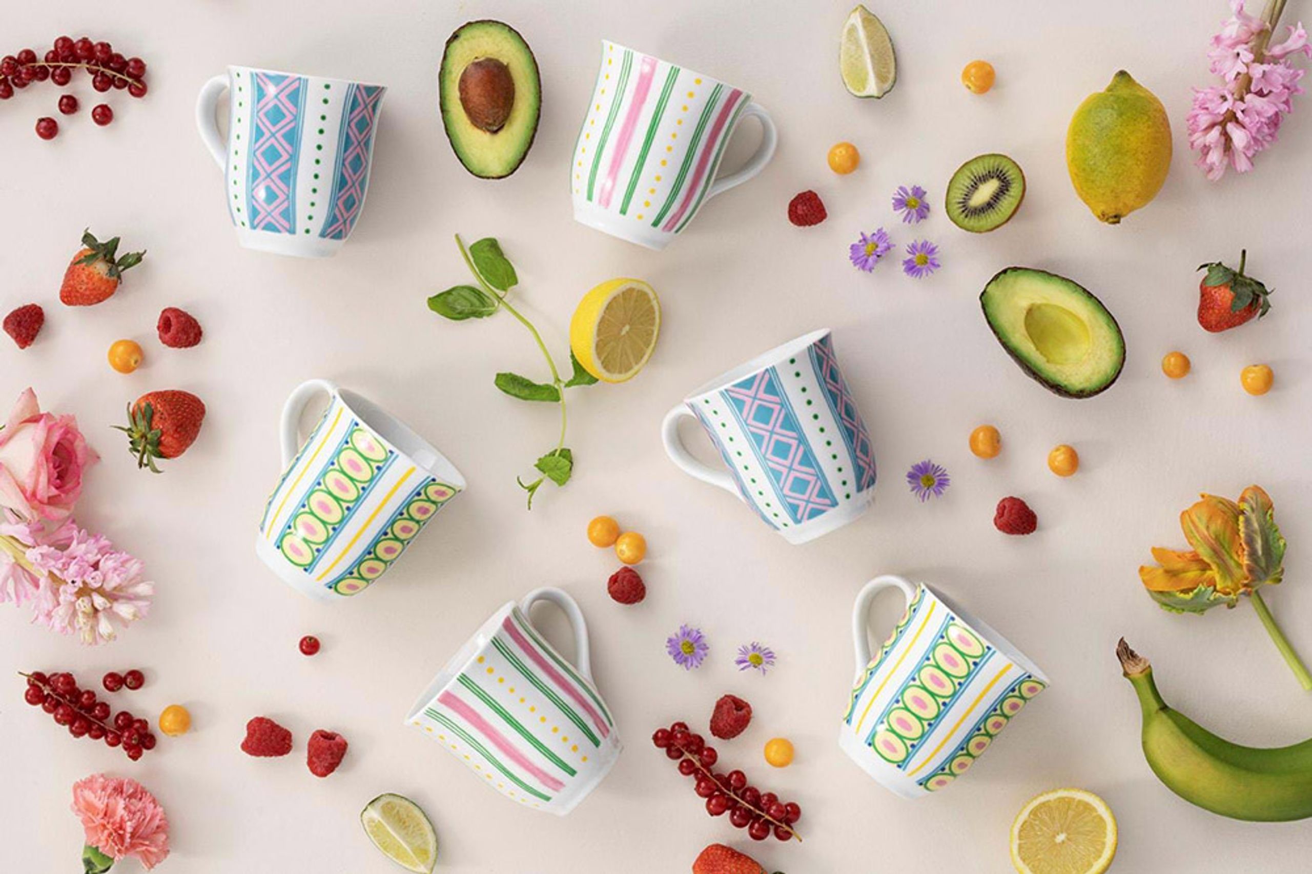 Bjørn Wiinblad - Mug - Eva Mug - Yellow