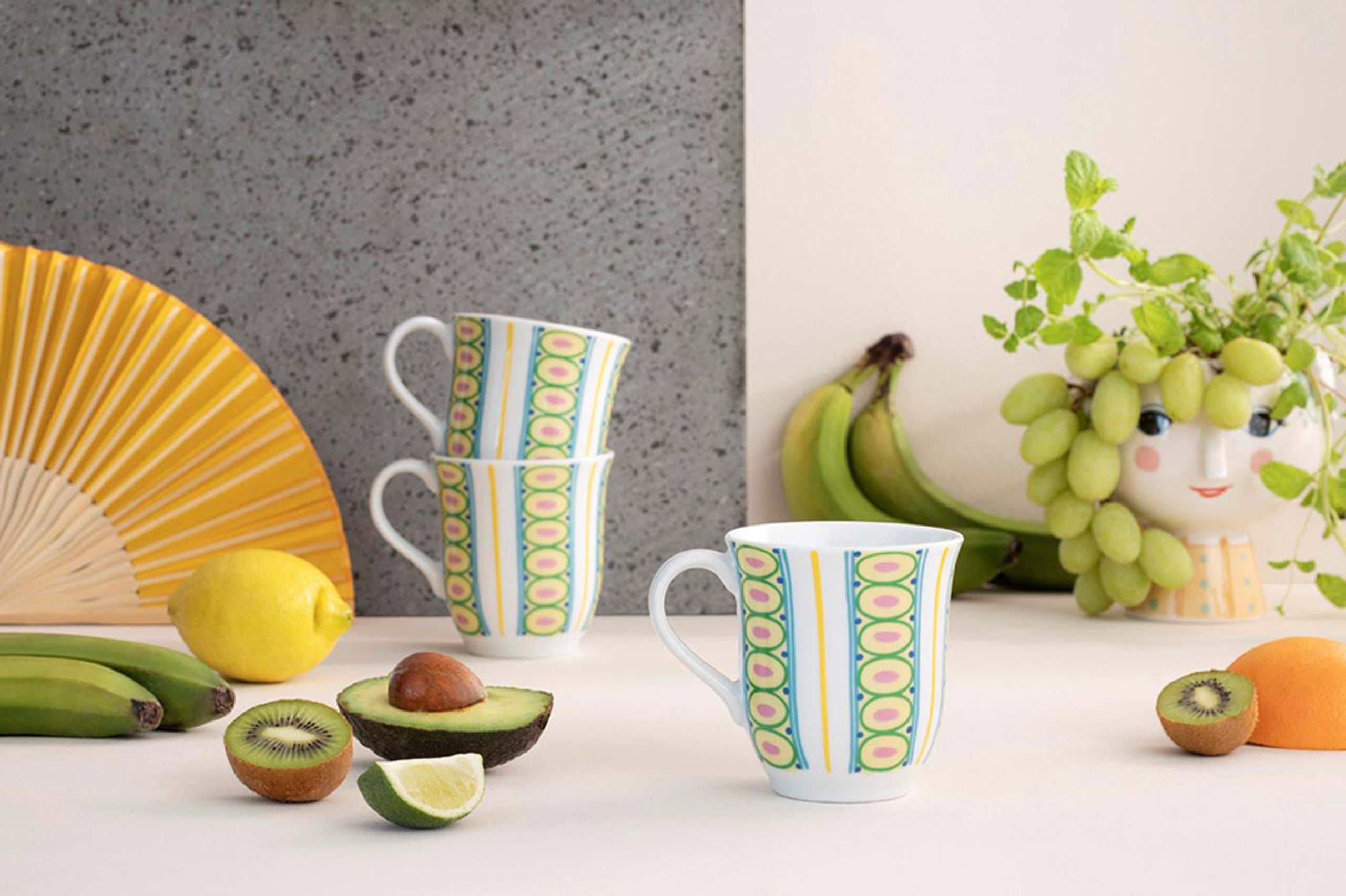 Bjørn Wiinblad - Mug - Eva Mug - Yellow