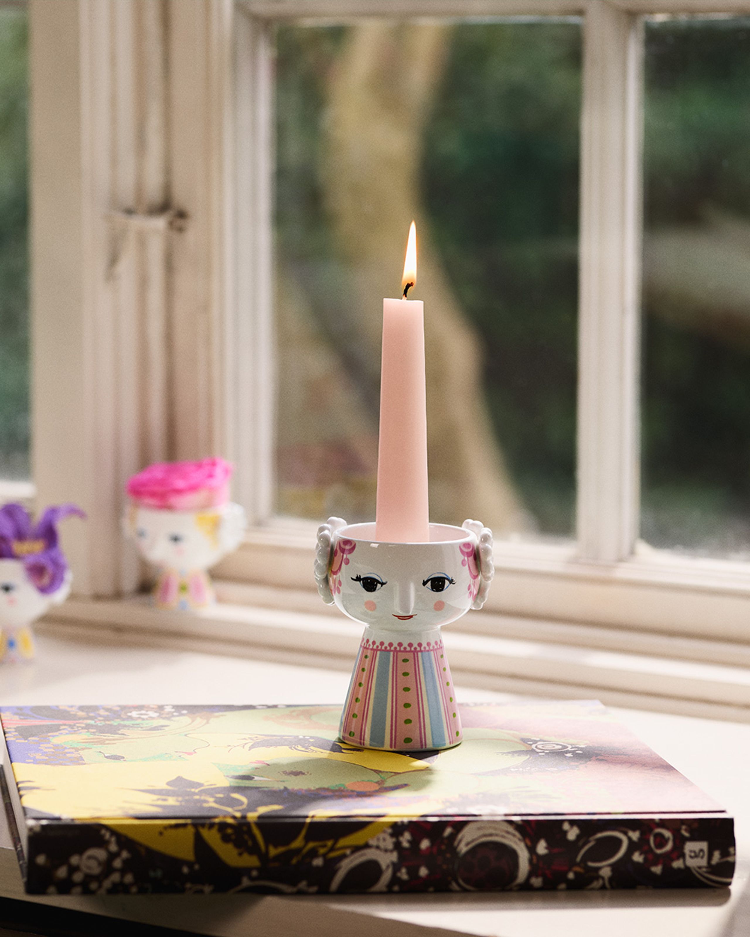 Bjørn Wiinblad - Lysestage - Eva Candleholder - Pink