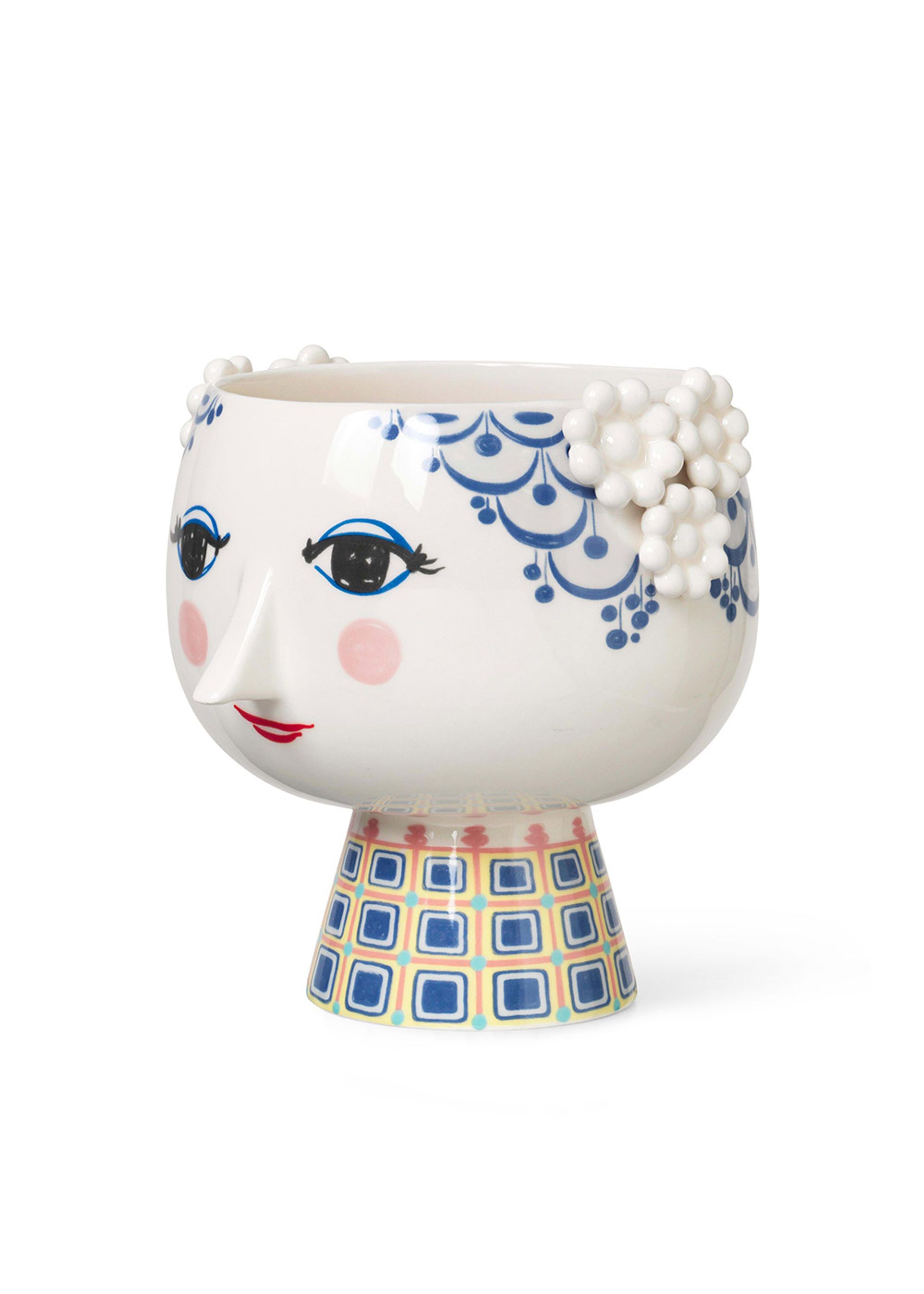 Bjørn Wiinblad - Urtepotte - Eva Urtepotteskjuler - Blå