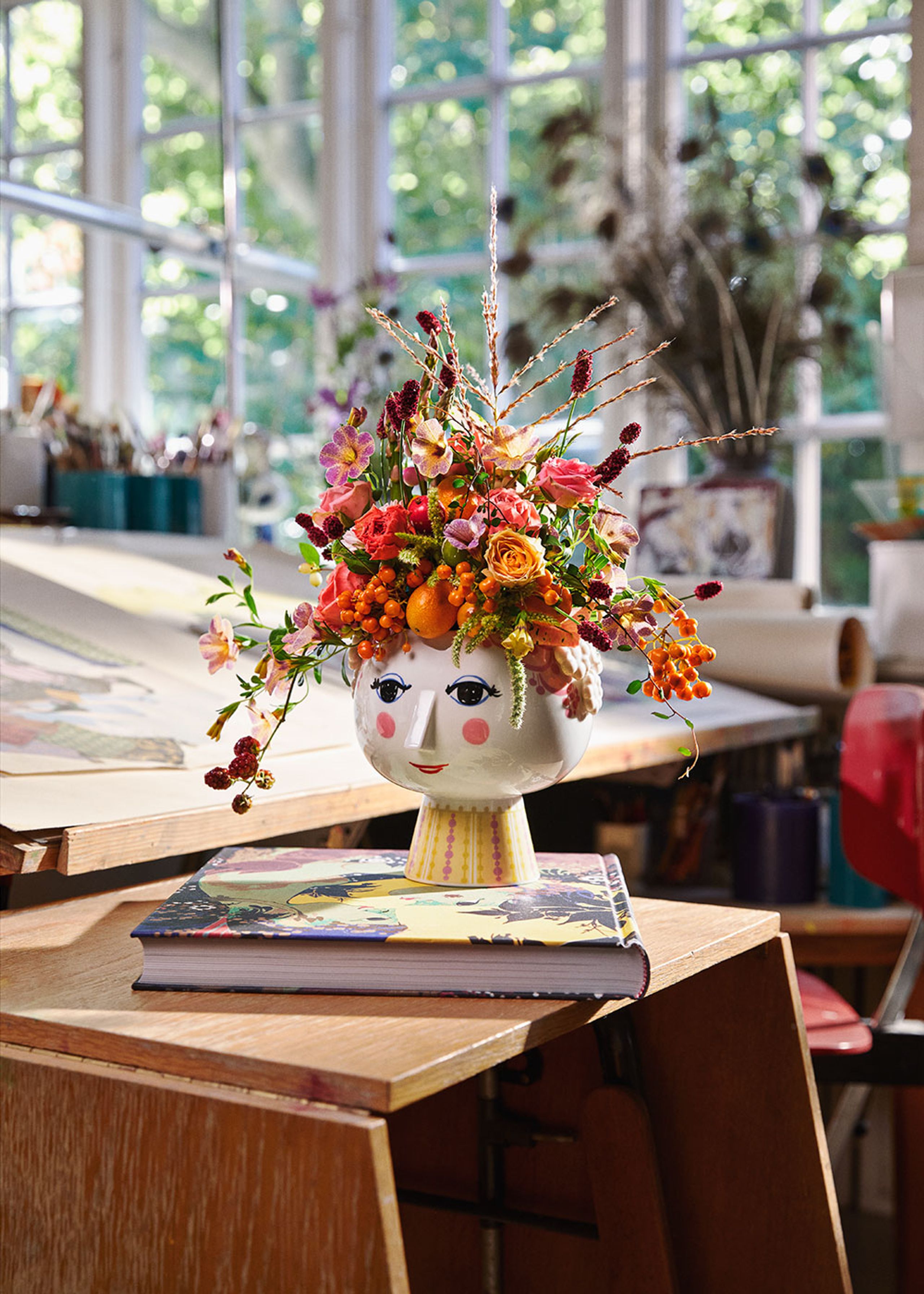 Bjørn Wiinblad - Urtepotte - Eva Urtepotteskjuler - Pink