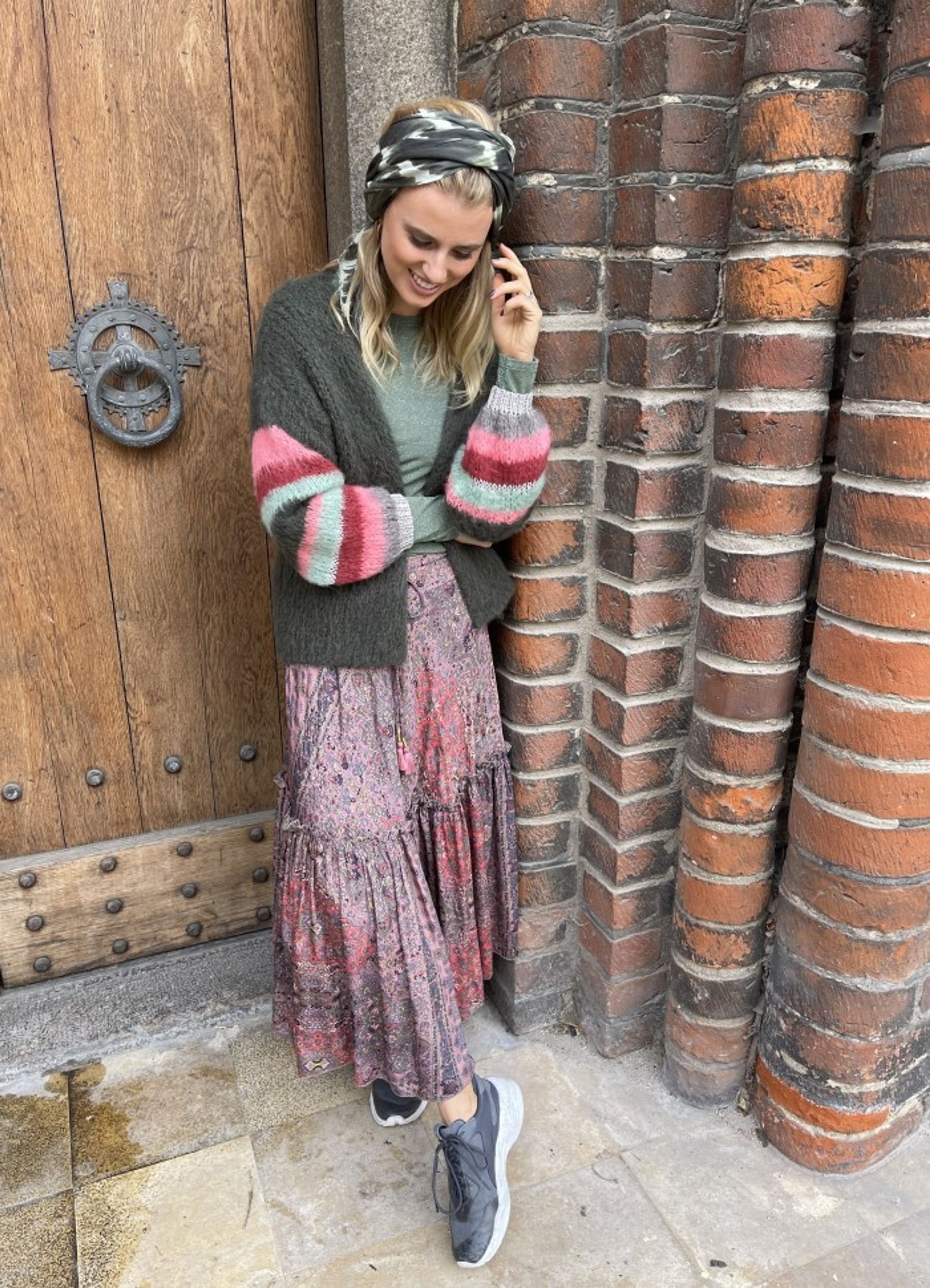 Black Colour - Scarf - Elia Batik Scarf - Frappe