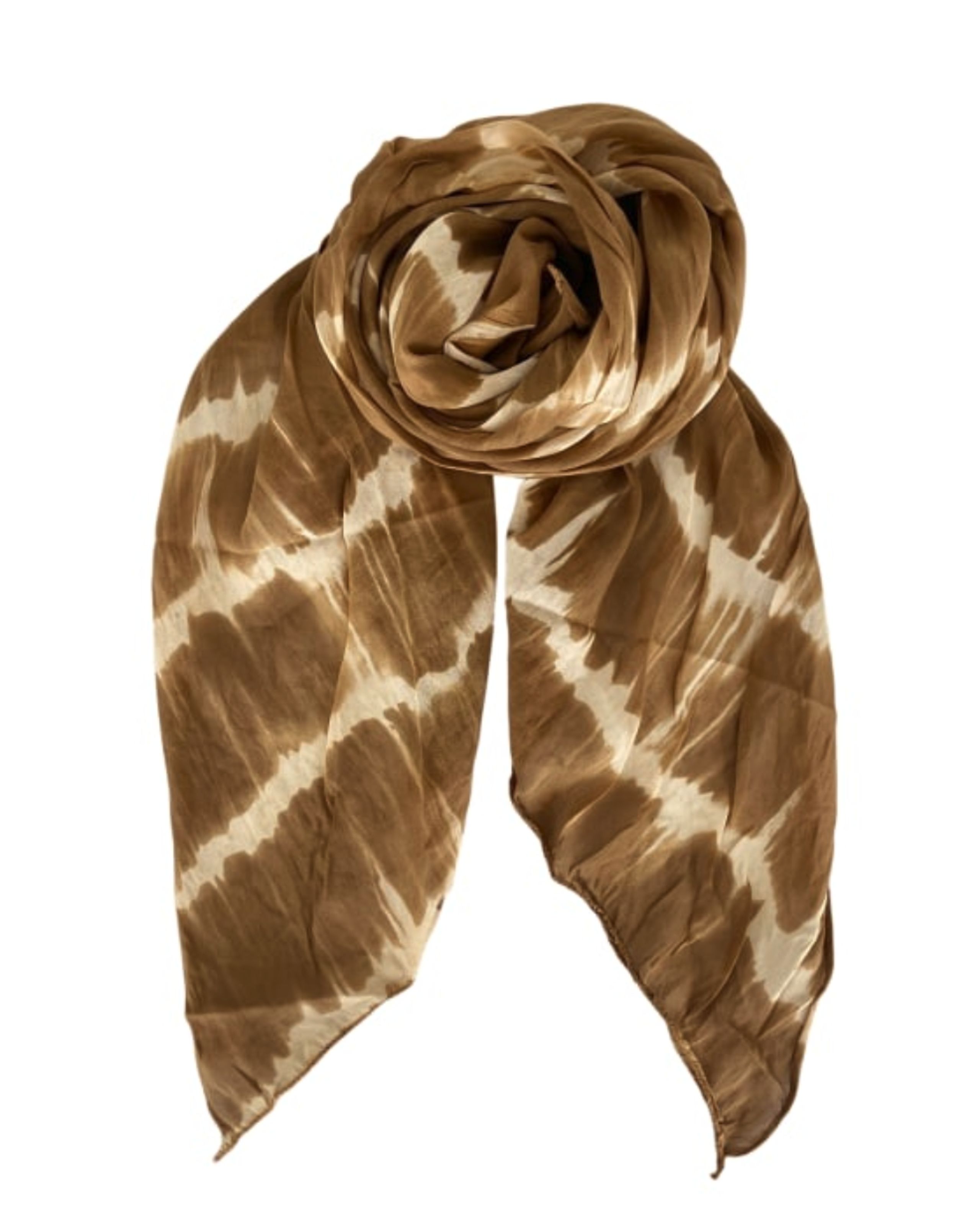 Black Colour - Scarf - Elia Batik Scarf - Frappe