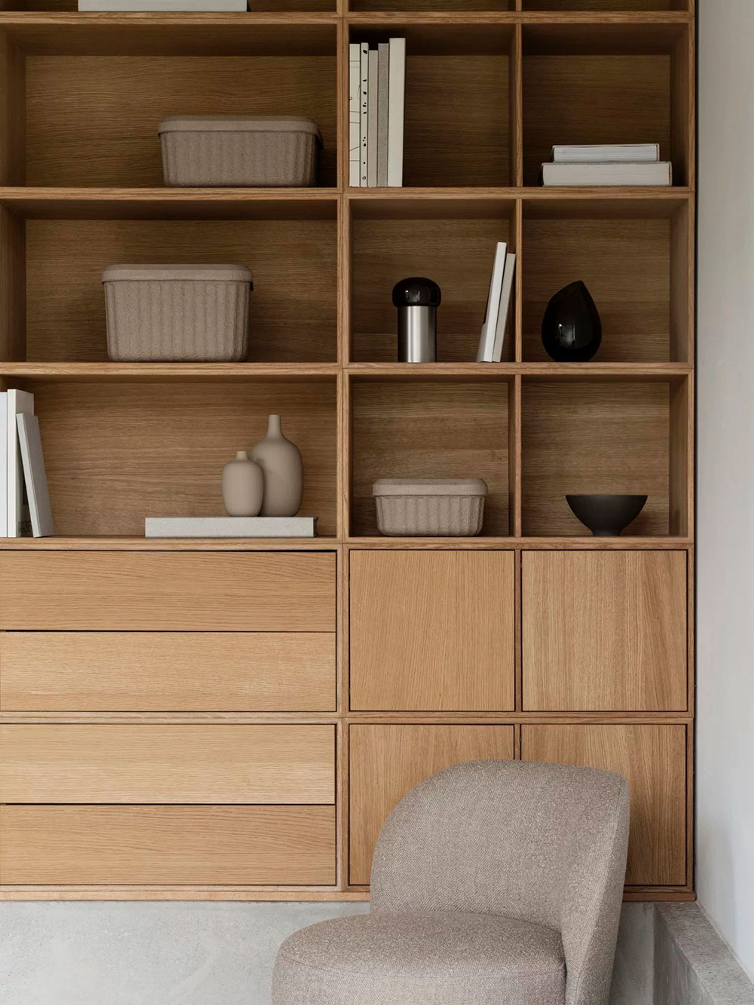 Blomus - Schachtel - Redo Moulded Paper Pulp Boxes - Set of 2 - Small - Sand-colored