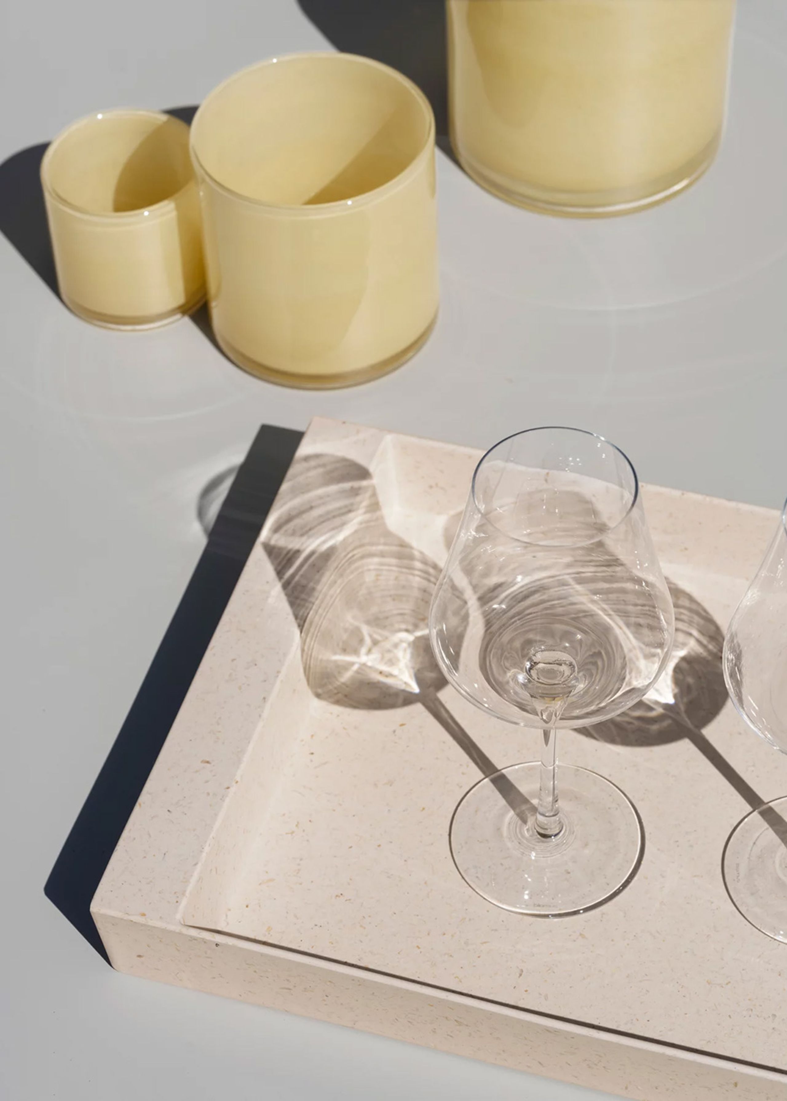 Blomus - Candle holder - Hurricane Lamp - Saga - Large / Vanilla