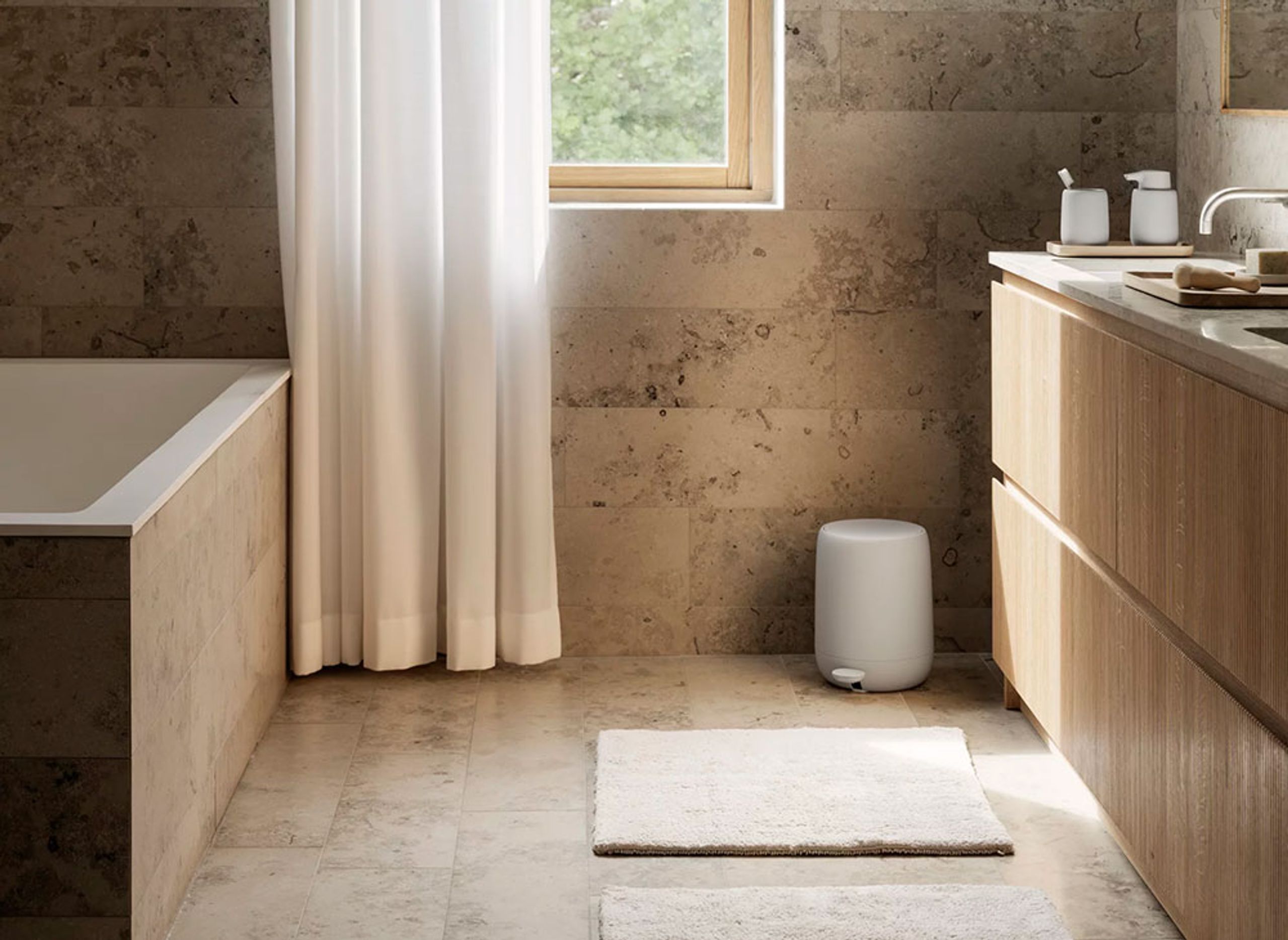 Blomus - Tablett - Oku Tray - Oak - M - Round