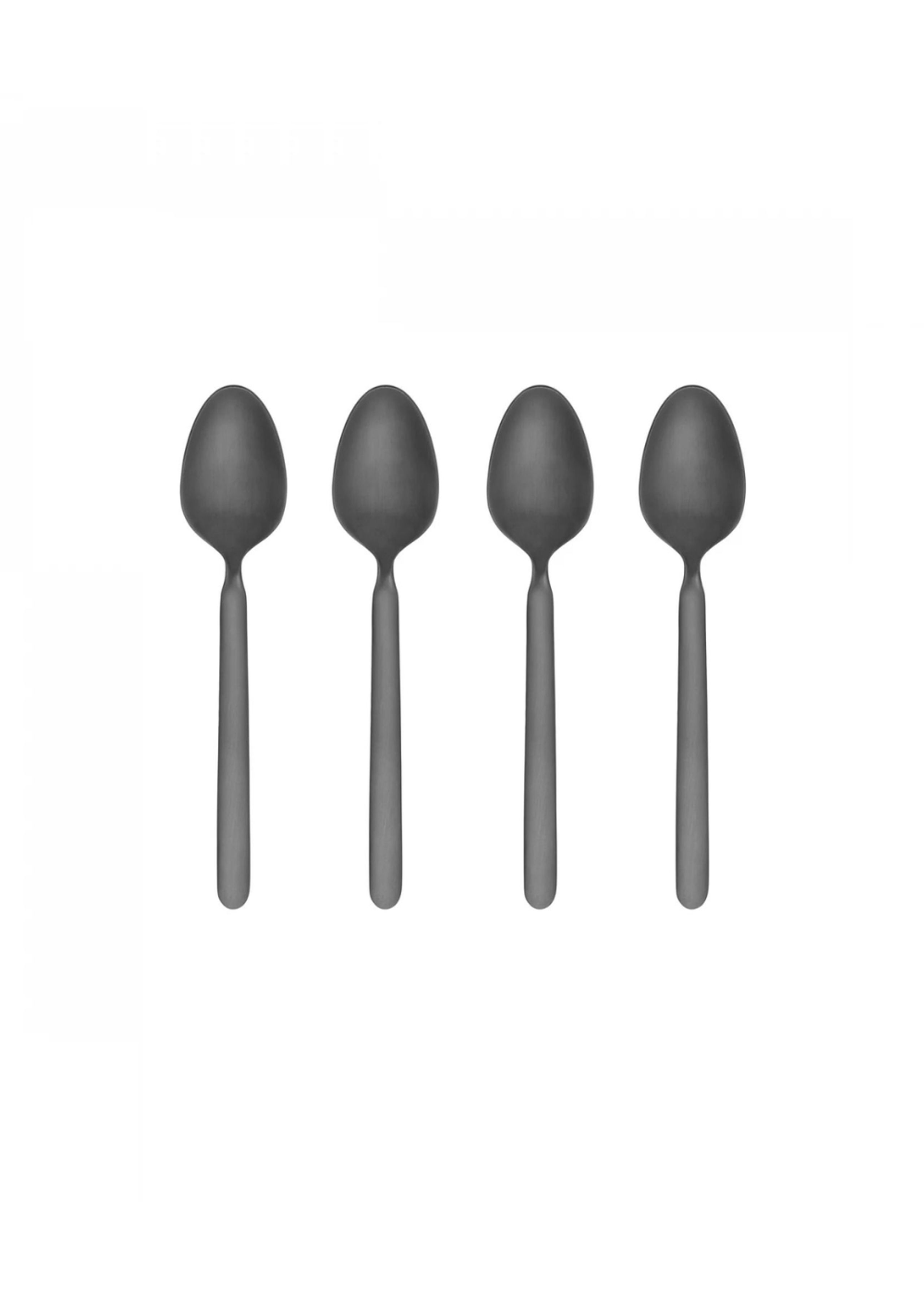 Blomus - Cutlery - Stella - Set Of 4 Espresso Spoons - Black
