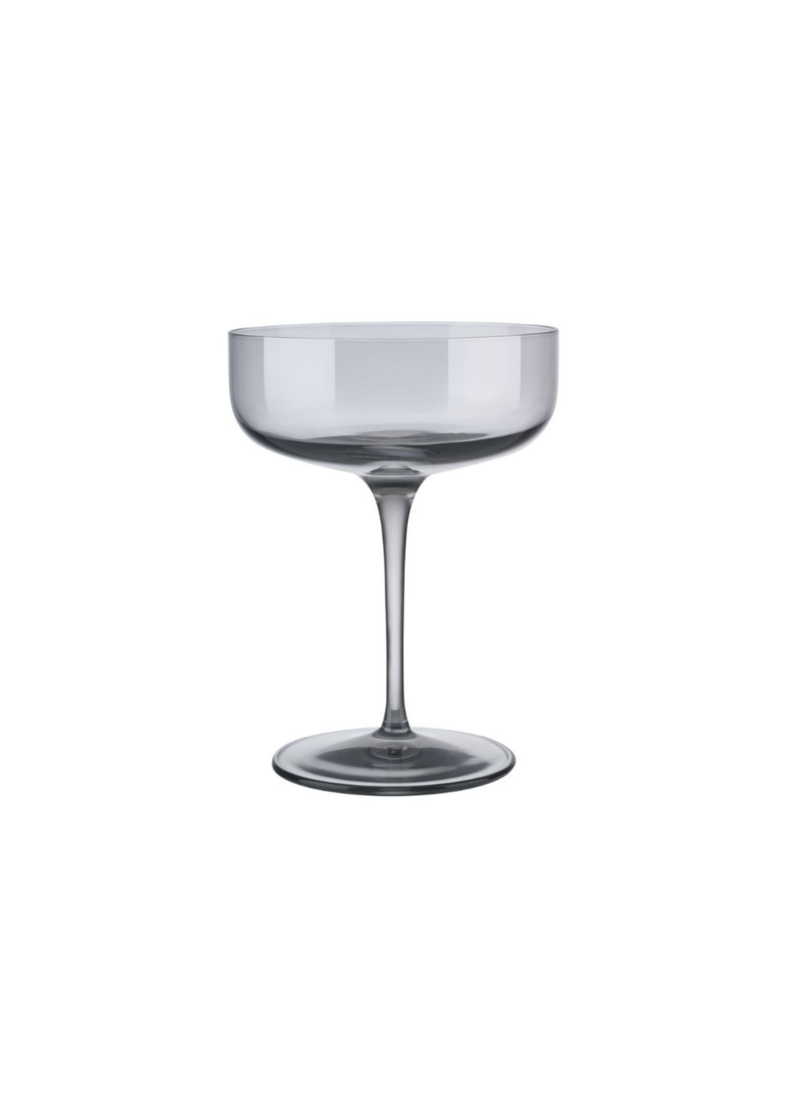 Blomus - Glass - Set of 4 Champagne Saucers - Fuum - Smoke