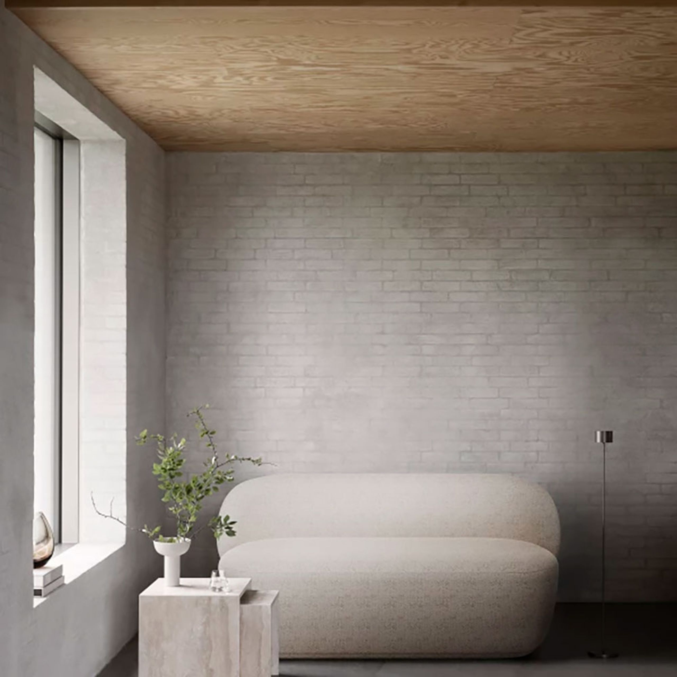 Blomus - Lattiavalaisin - Farol Floor Mobile Led-lamp - Warm Gray