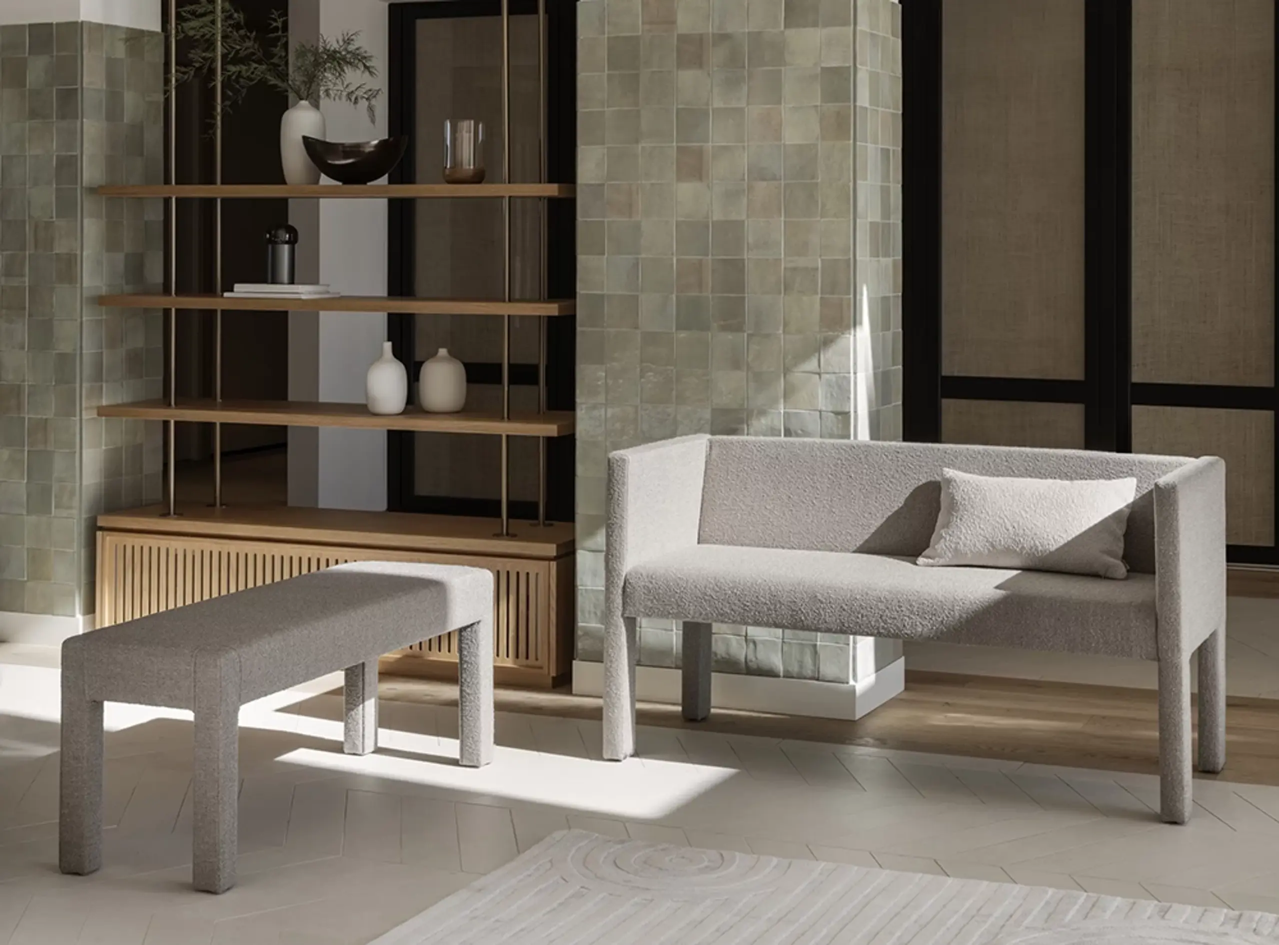 Blomus - Dywanik - Uzu Rug - Zinc - Small