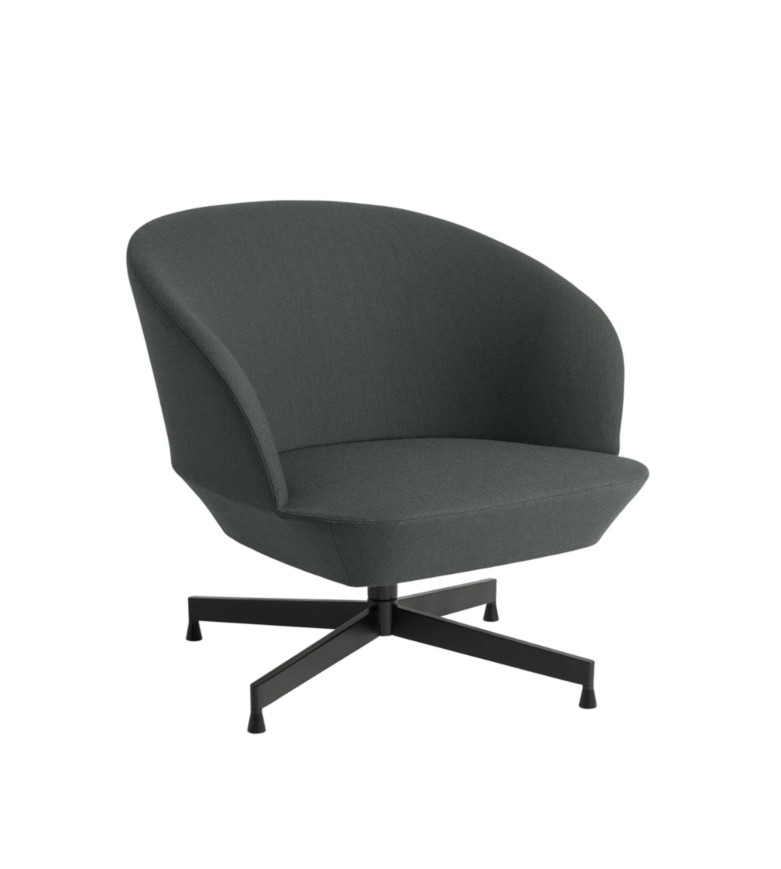 Muuto - Armchair - Oslo Lounge Chair - Twill Weave 990 / Black